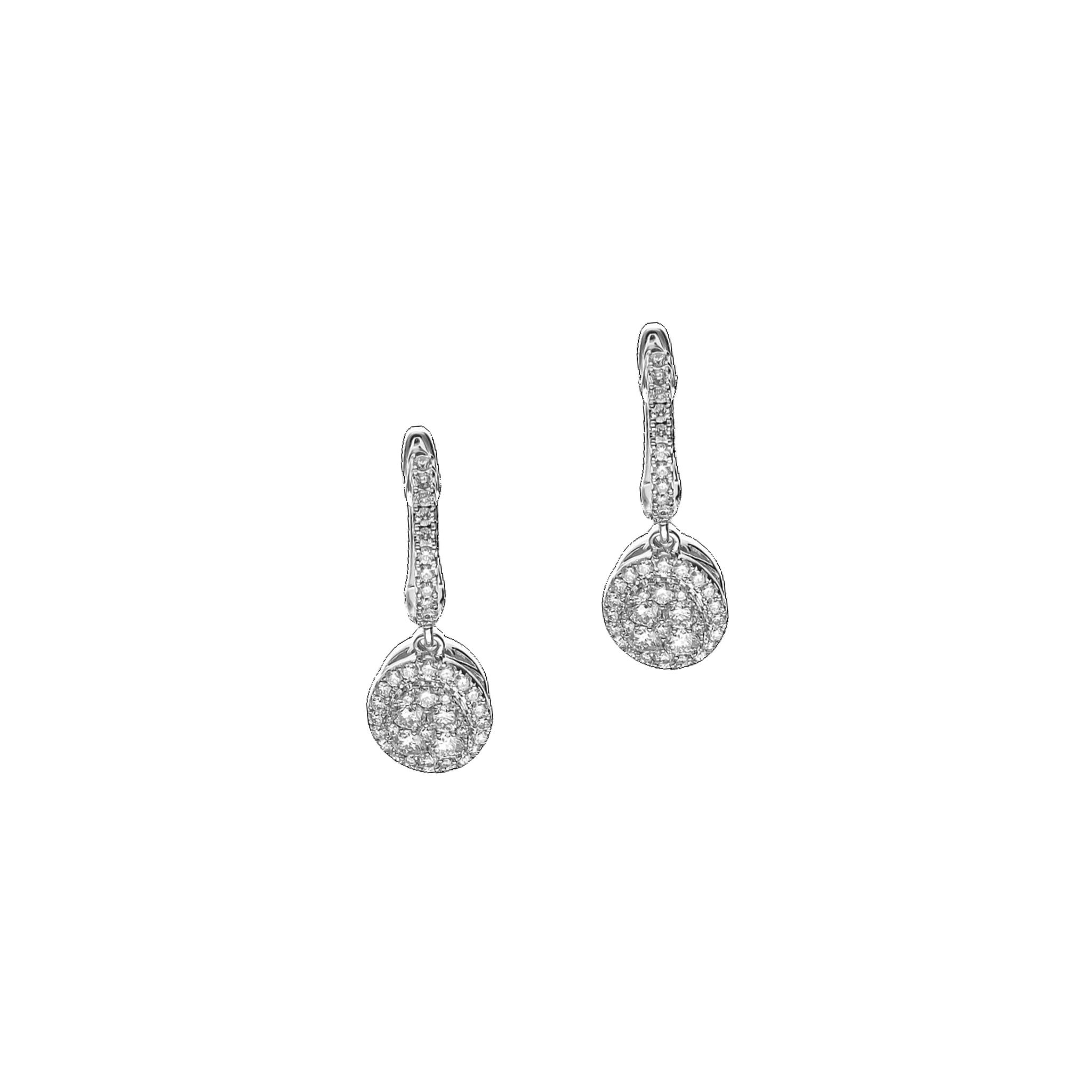 WHITE DIAMOND DROP EARRINGS