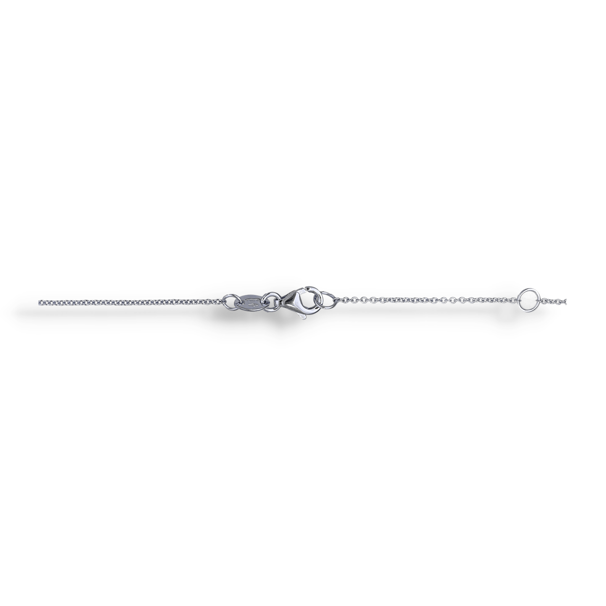 WHITE DIAMOND INITIALS NECKLACE