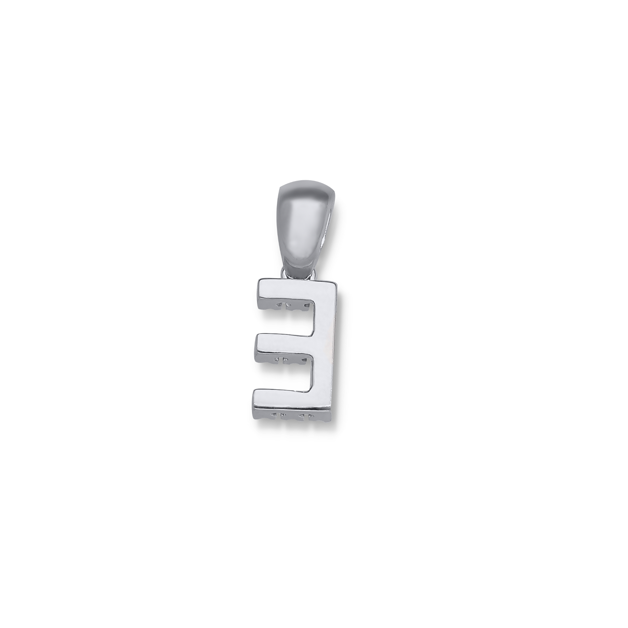 WHITE DIAMOND INITIAL PENDANT