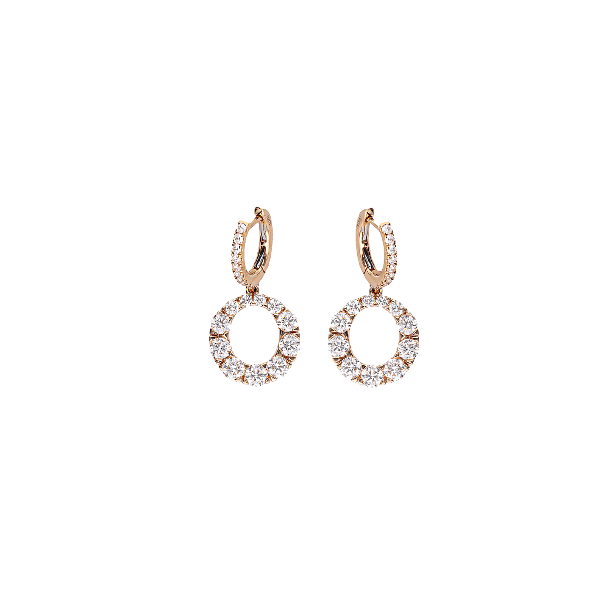WHITE DIAMOND DROP EARRINGS