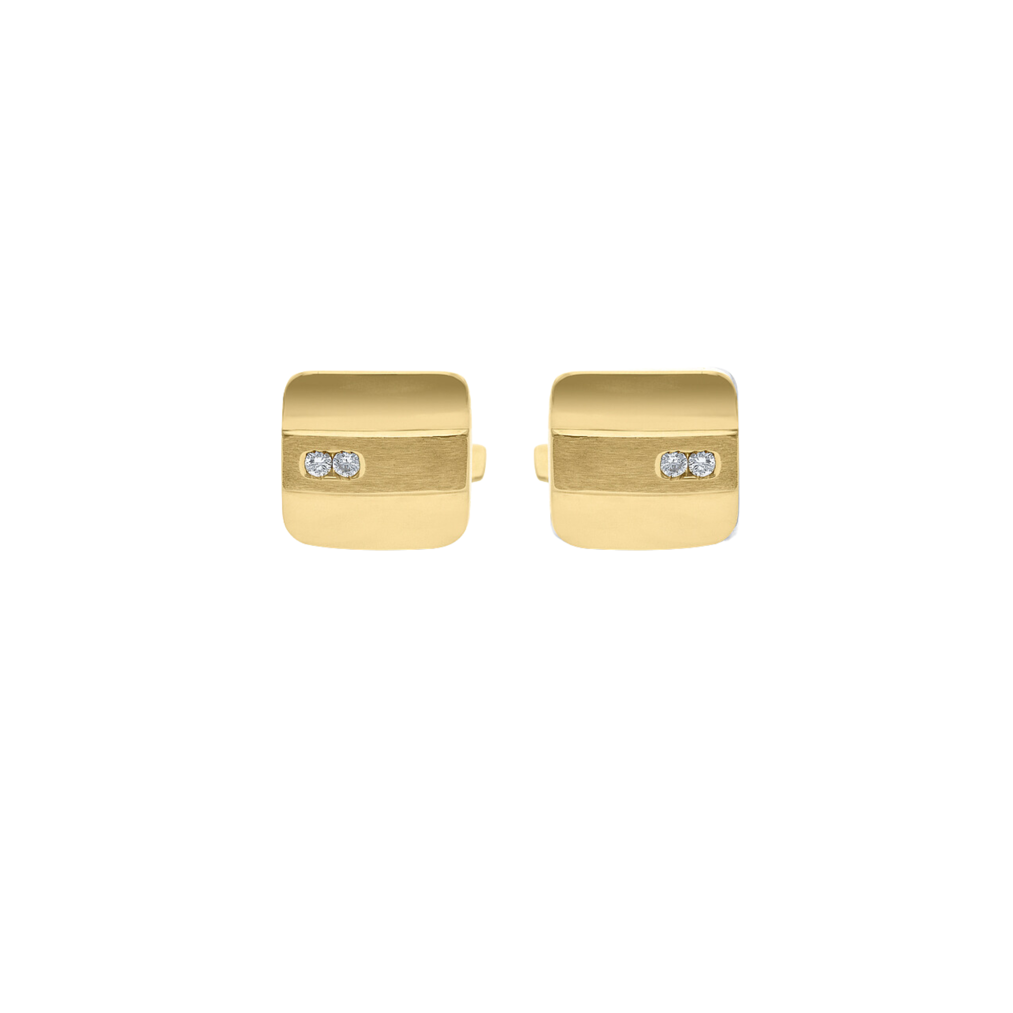 WHITE DIAMOND CUFFLINKS