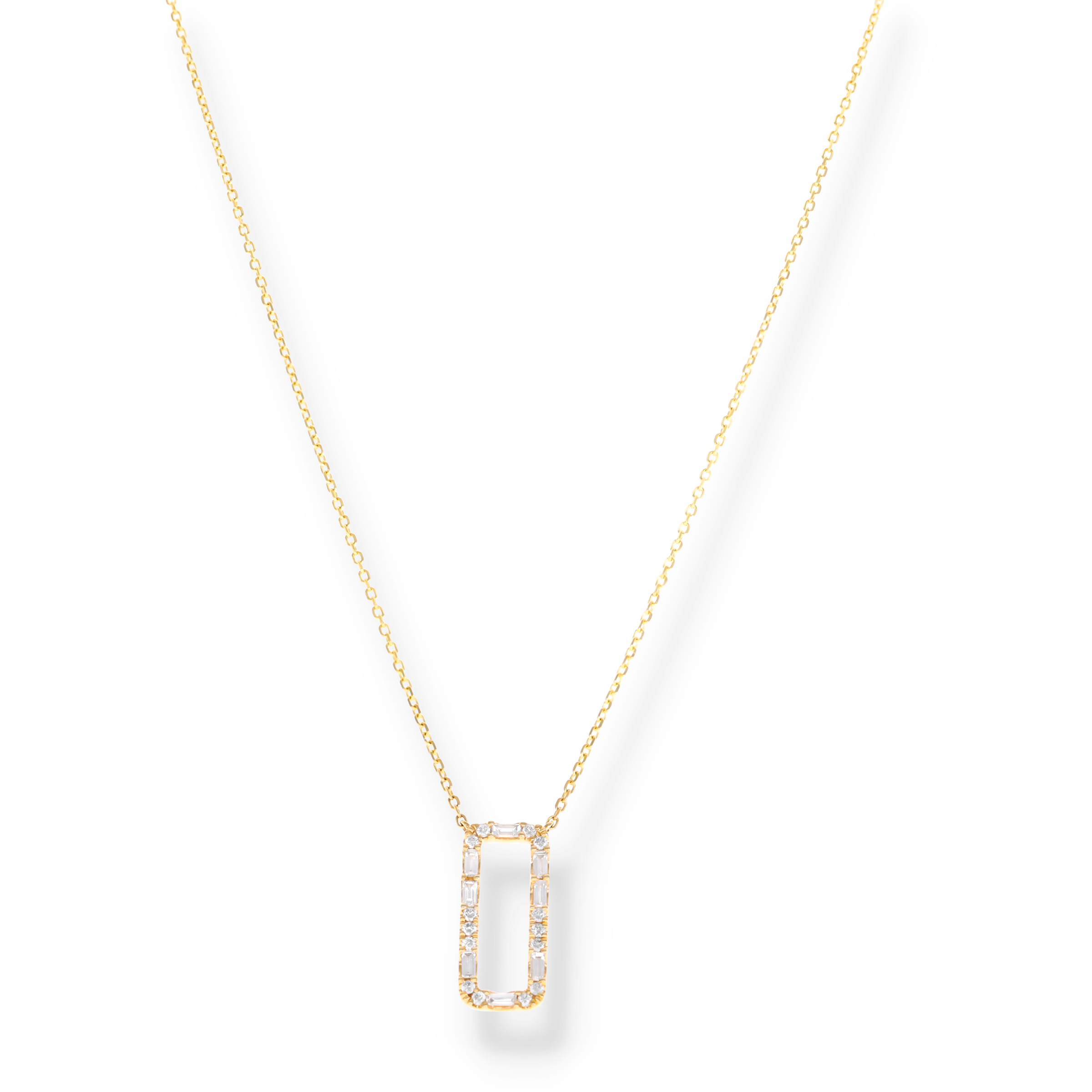 WHITE DIAMOND CLUSTER NECKLACE