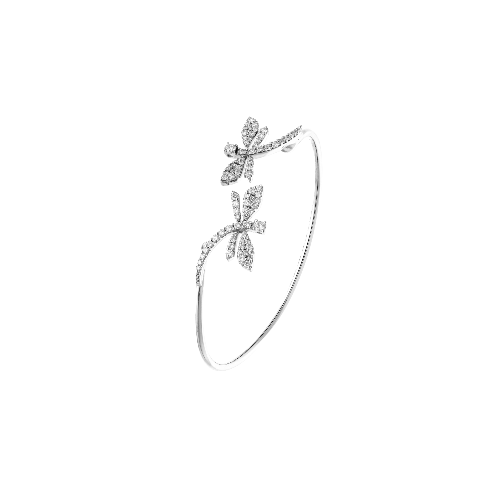 WHITE DIAMOND BANGLE BRACELET