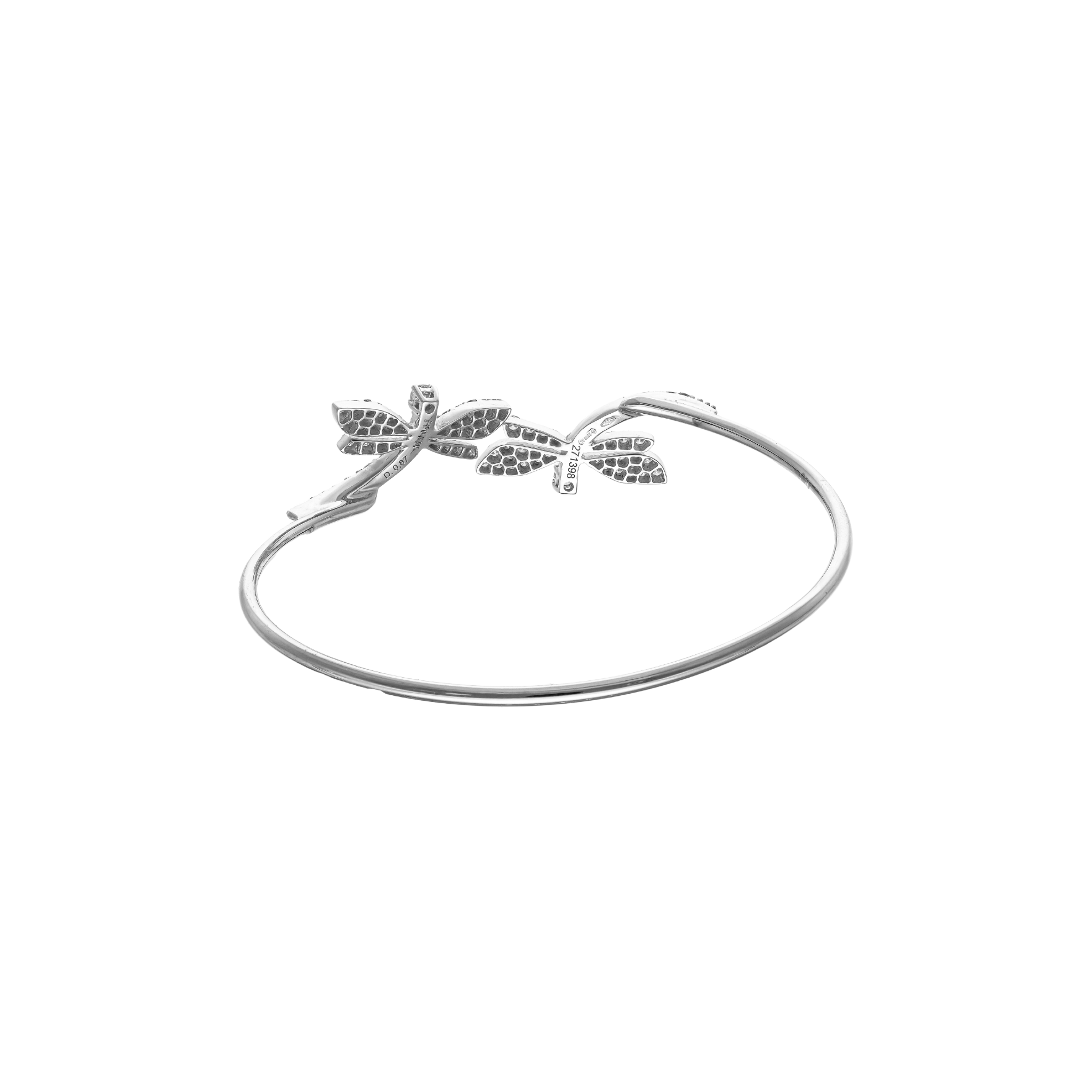 WHITE DIAMOND BANGLE BRACELET