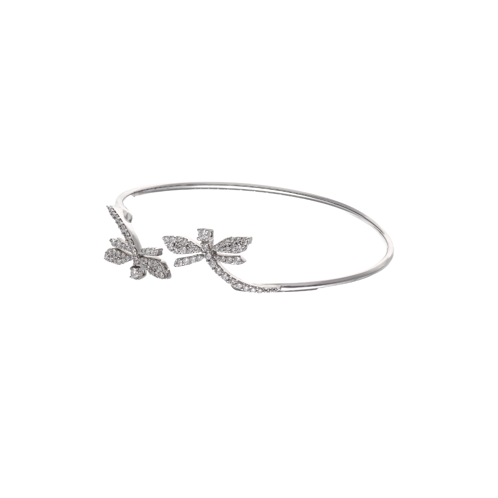 WHITE DIAMOND BANGLE BRACELET