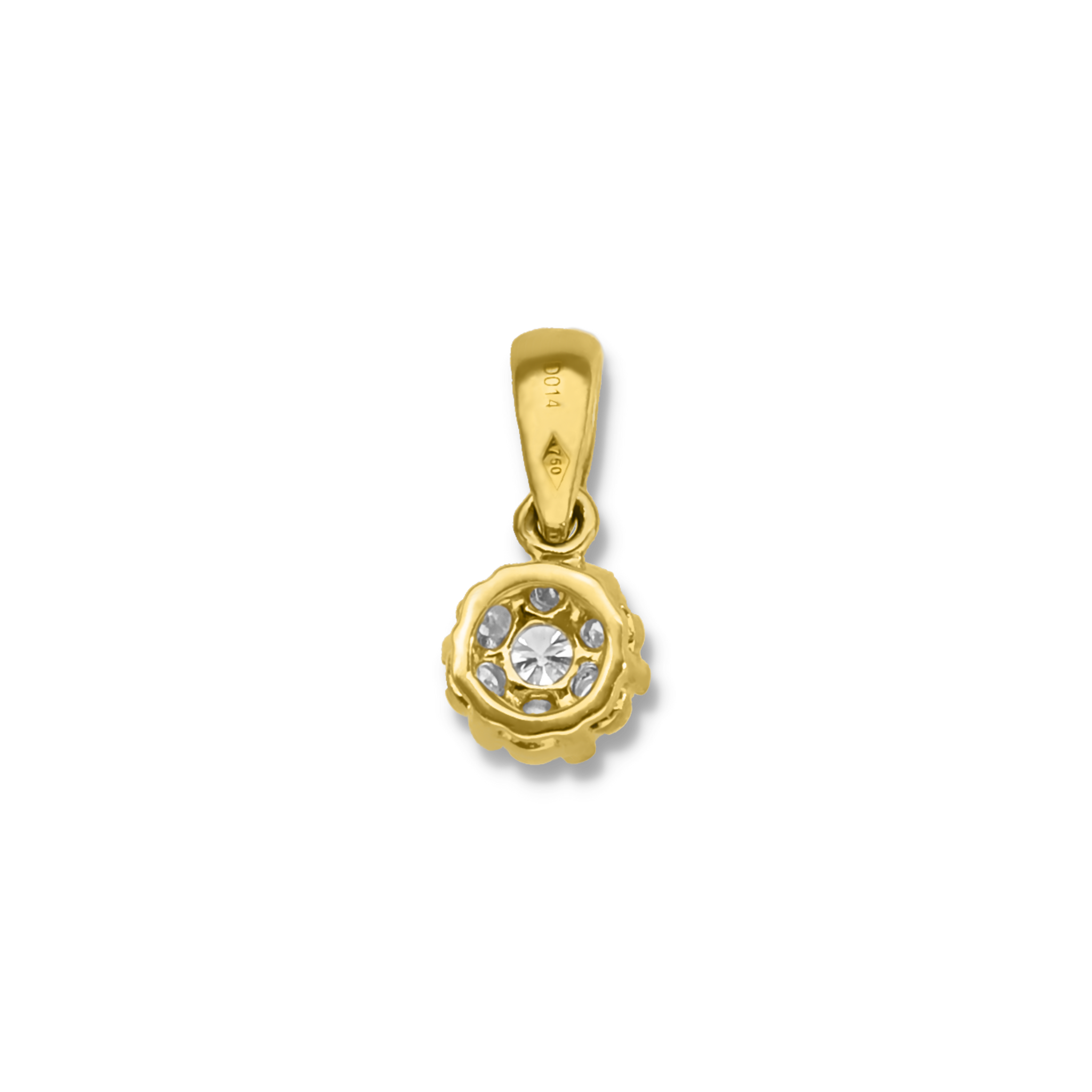 WHITE DIAMOND CLUSTER PENDANT