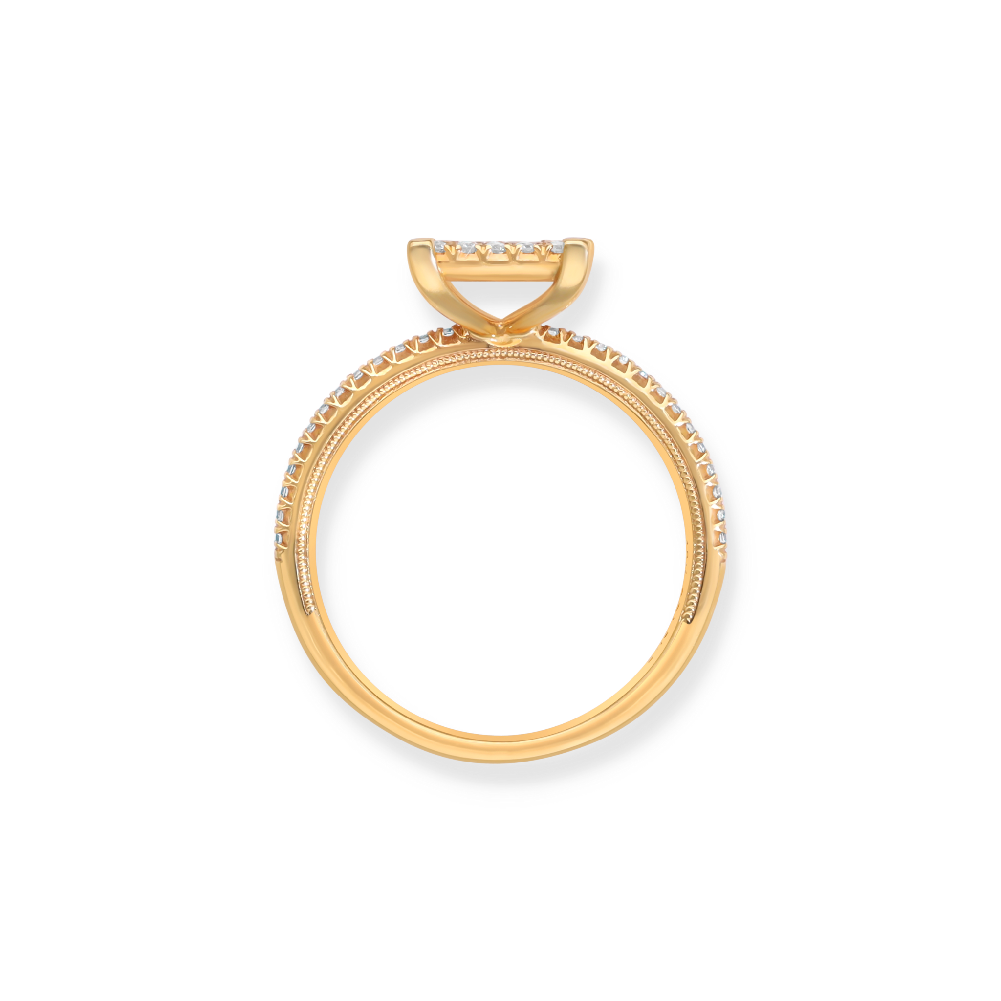 WHITE DIAMOND CLUSTER RING