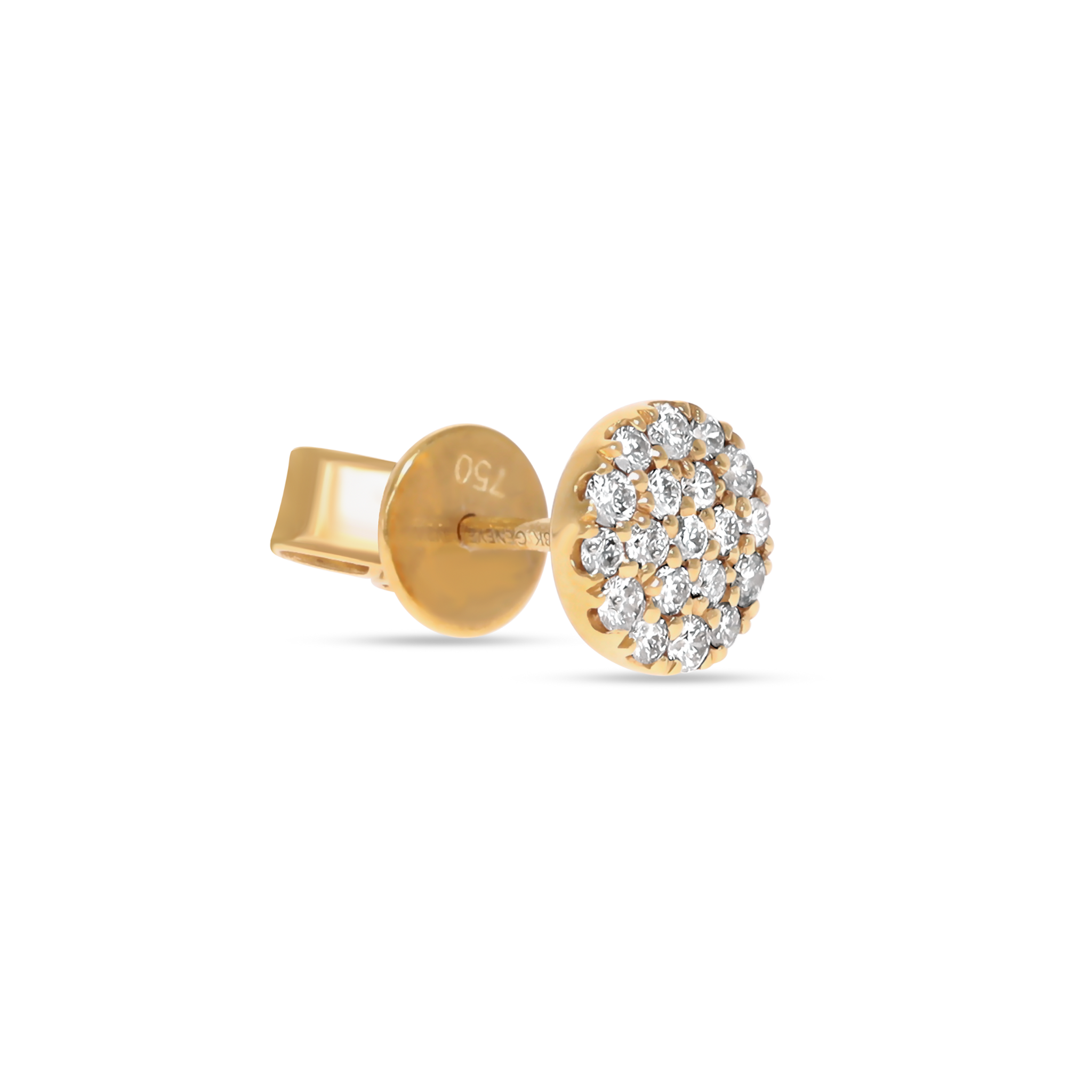 WHITE DIAMOND STUD EARRINGS