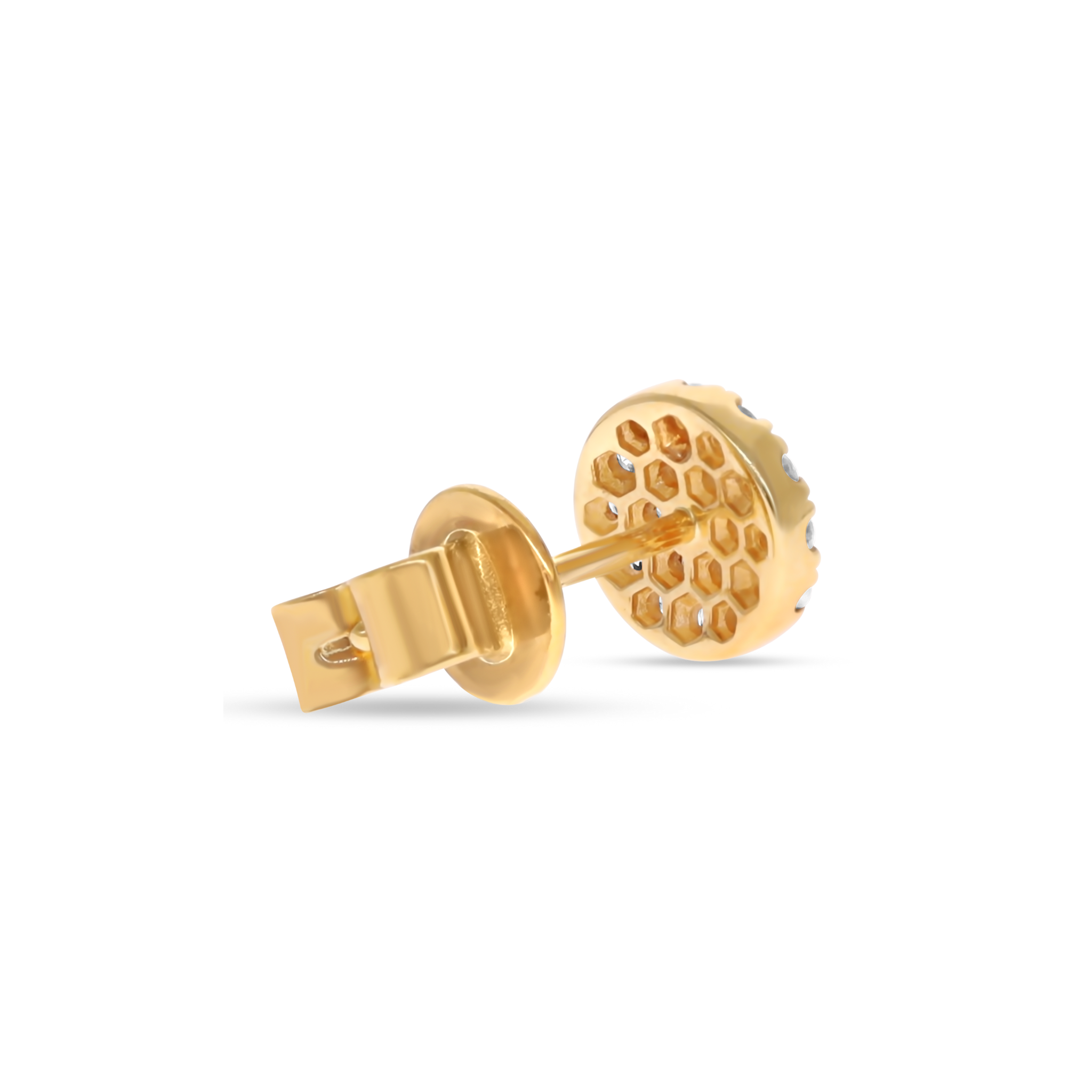 WHITE DIAMOND STUD EARRINGS