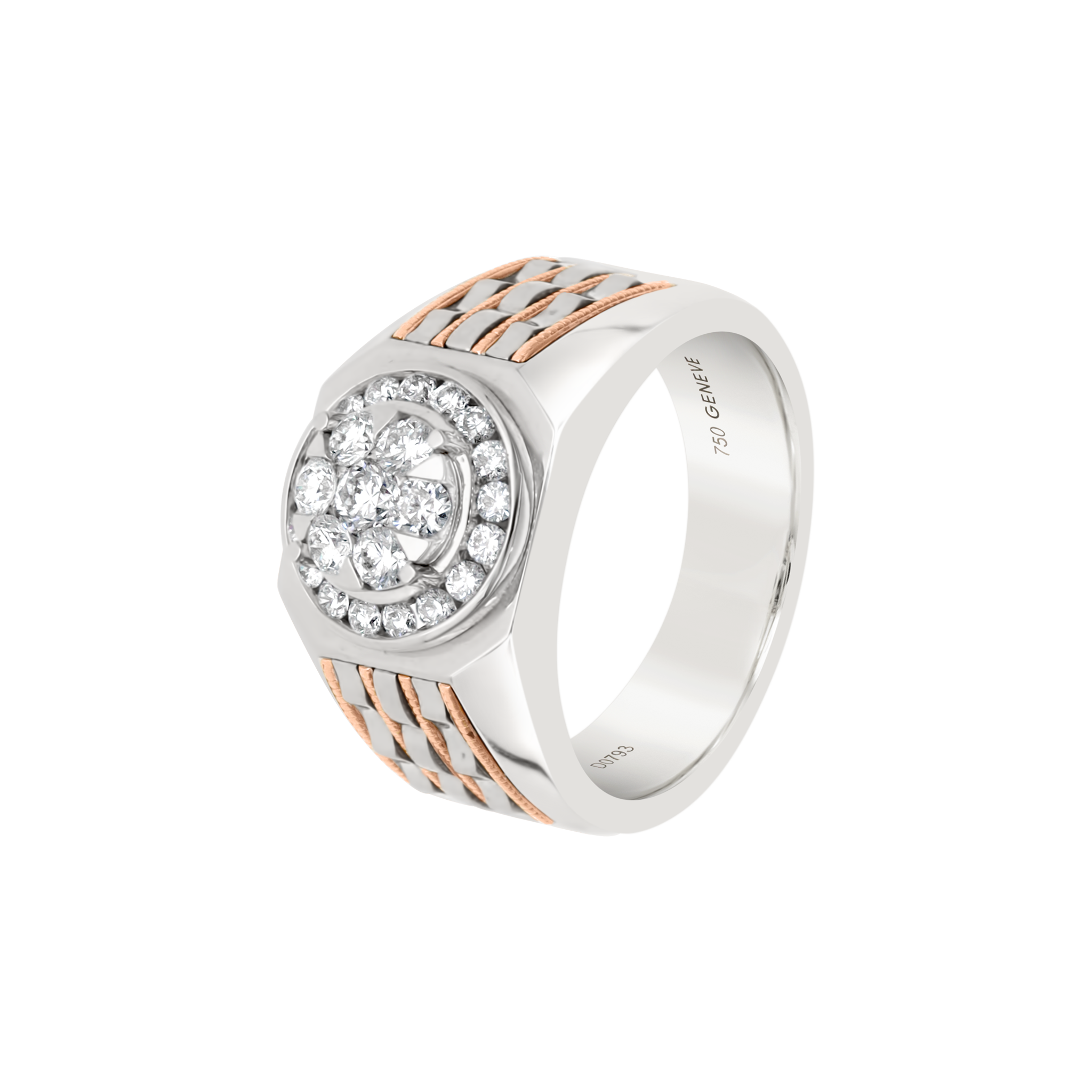 WHITE DIAMOND CLUSTER RING