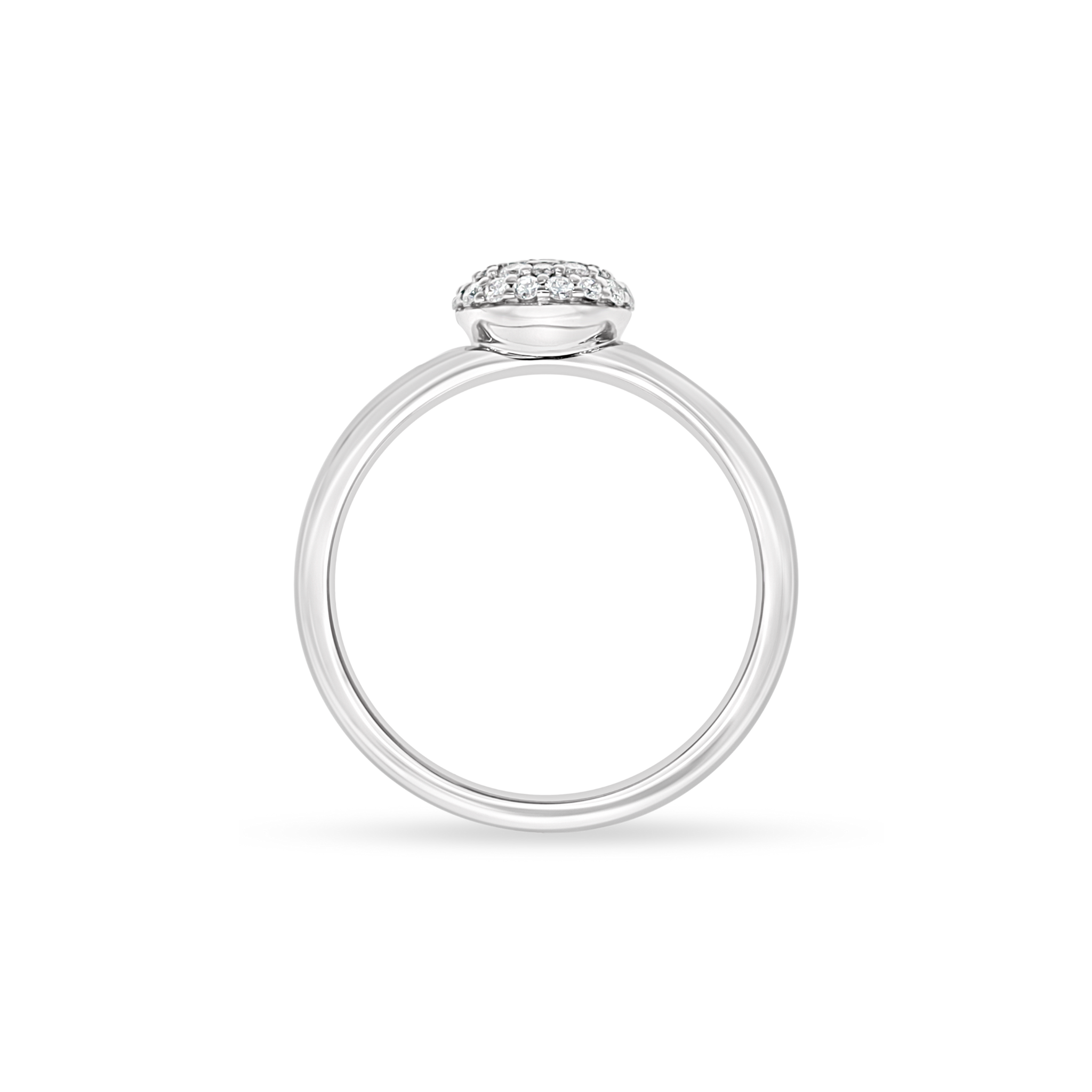 WHITE DIAMOND CLUSTER RING