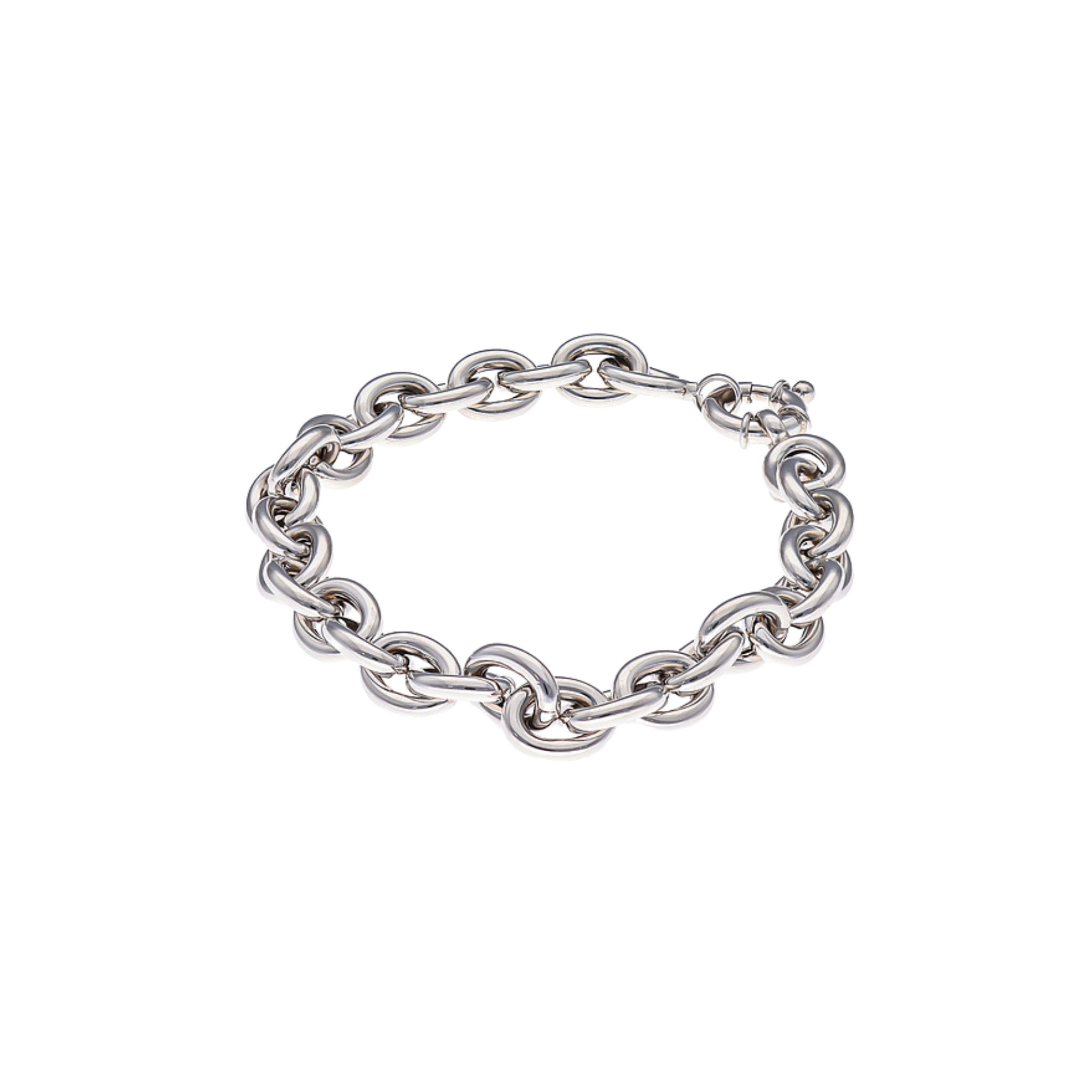 WHITE GOLD CHAIN BRACELET