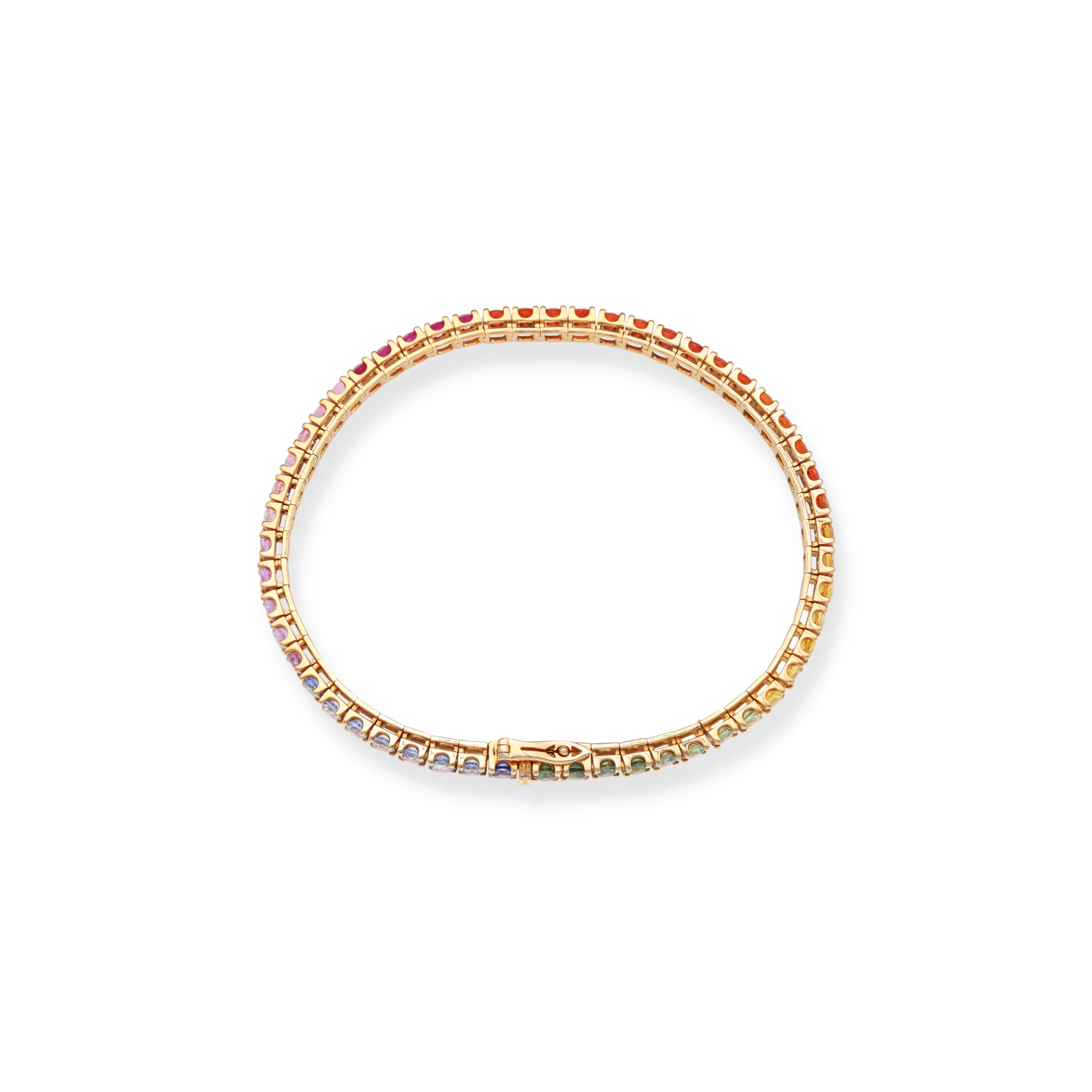 DIAMOND RAINBOW TENNIS BRACELET