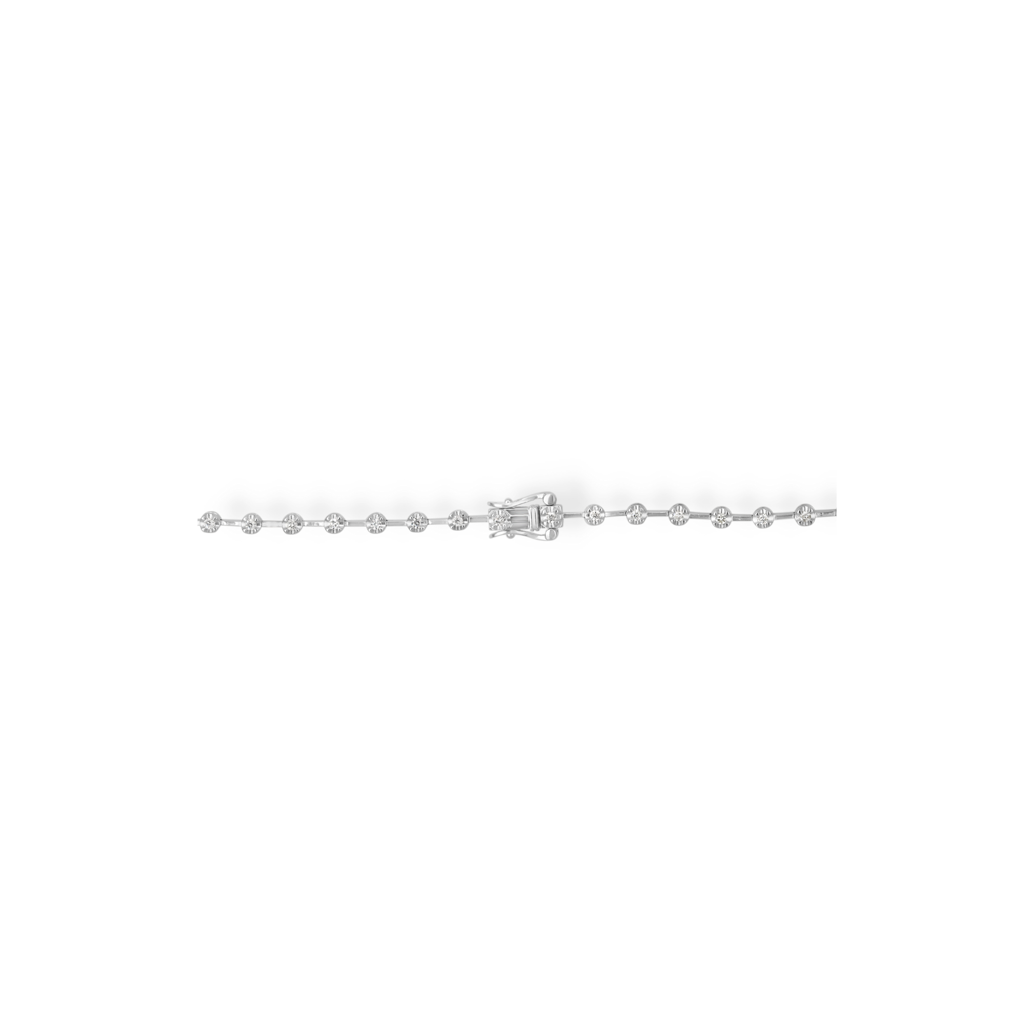 WHITE DIAMOND BEZEL NECKLACE
