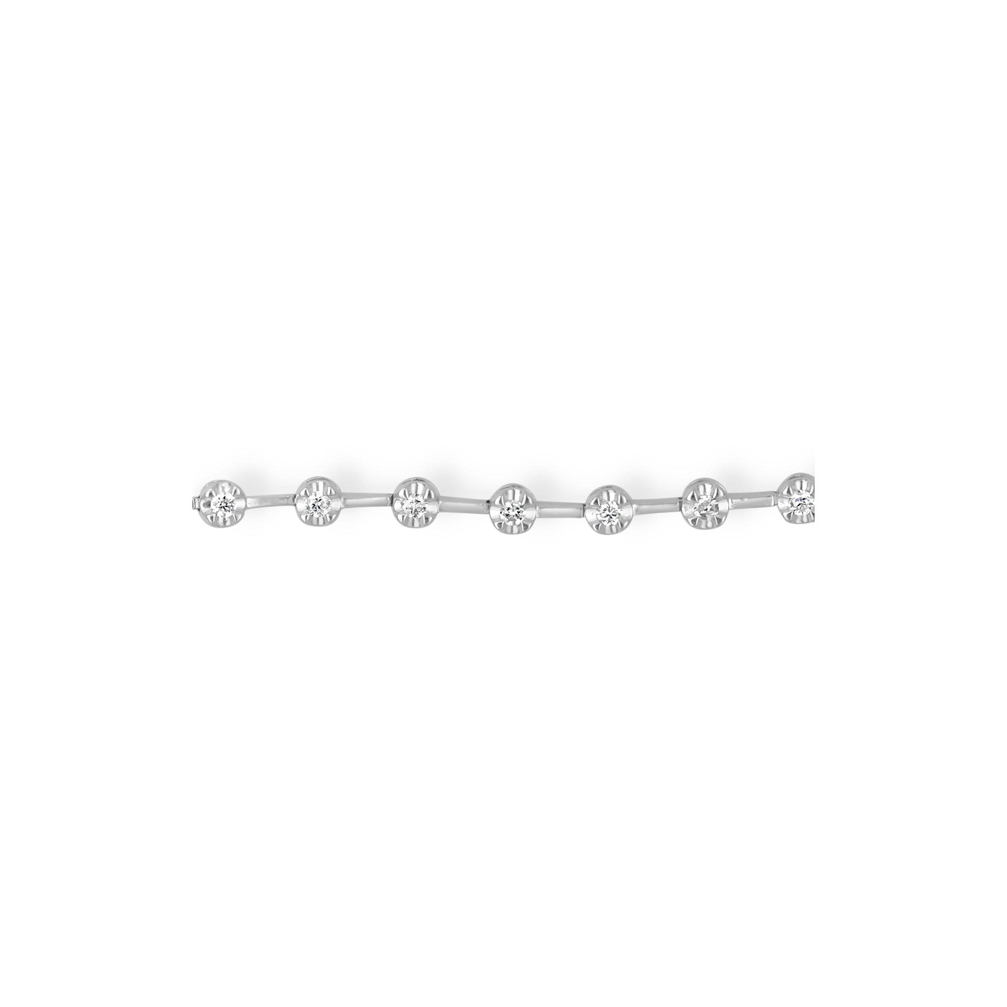 WHITE DIAMOND BEZEL NECKLACE