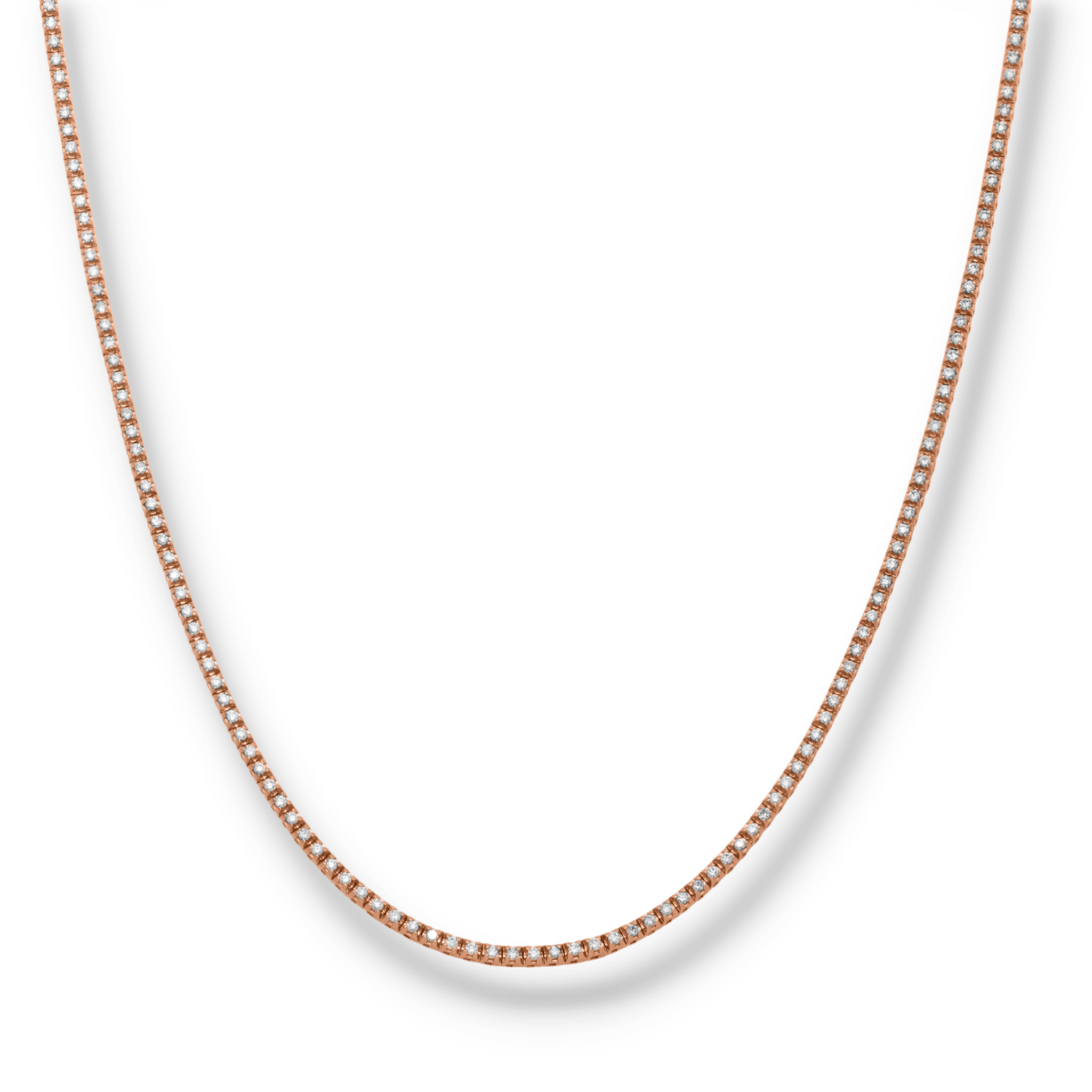 ROSE GOLD TENNIS NECKLACE