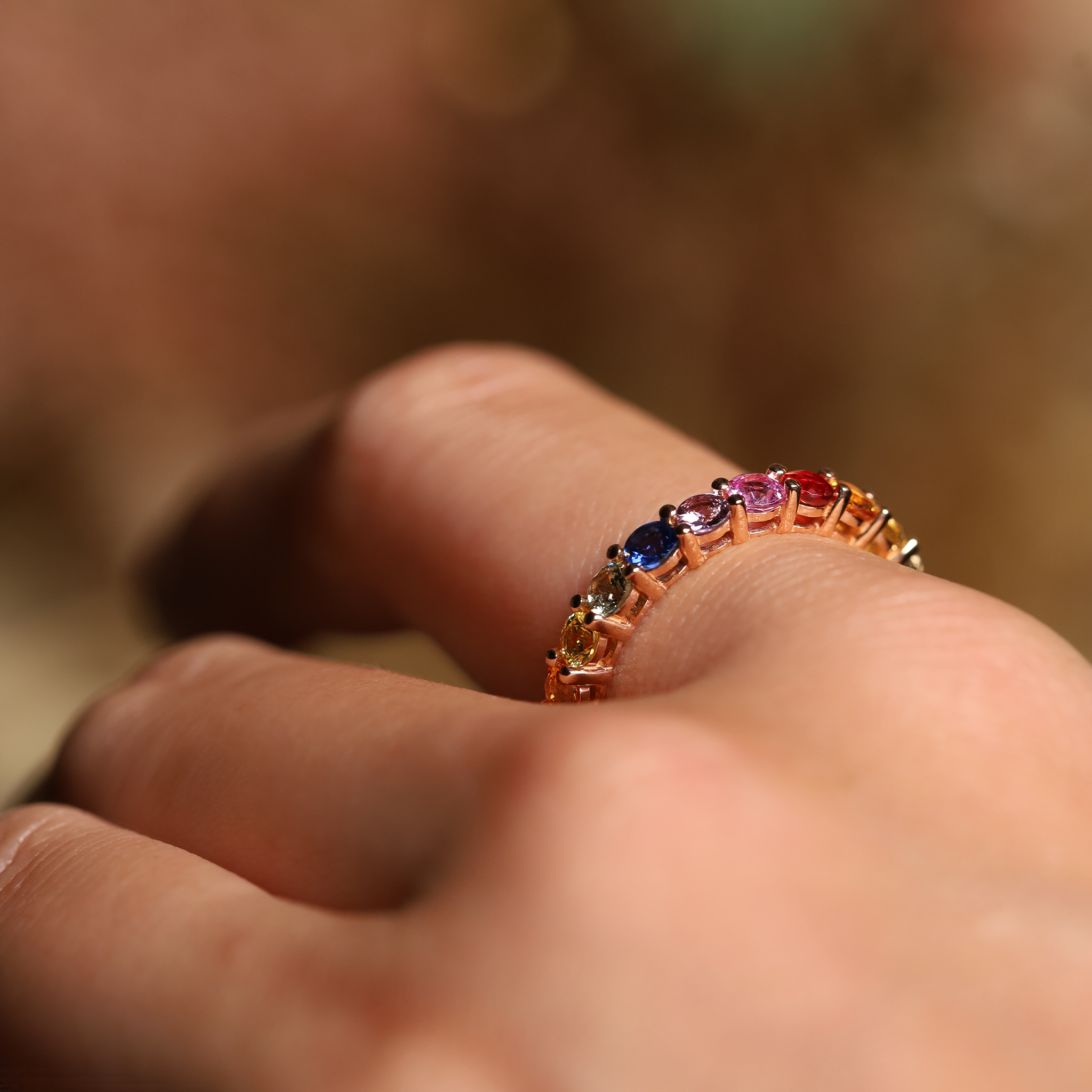 RAINBOW ETERNITY RING