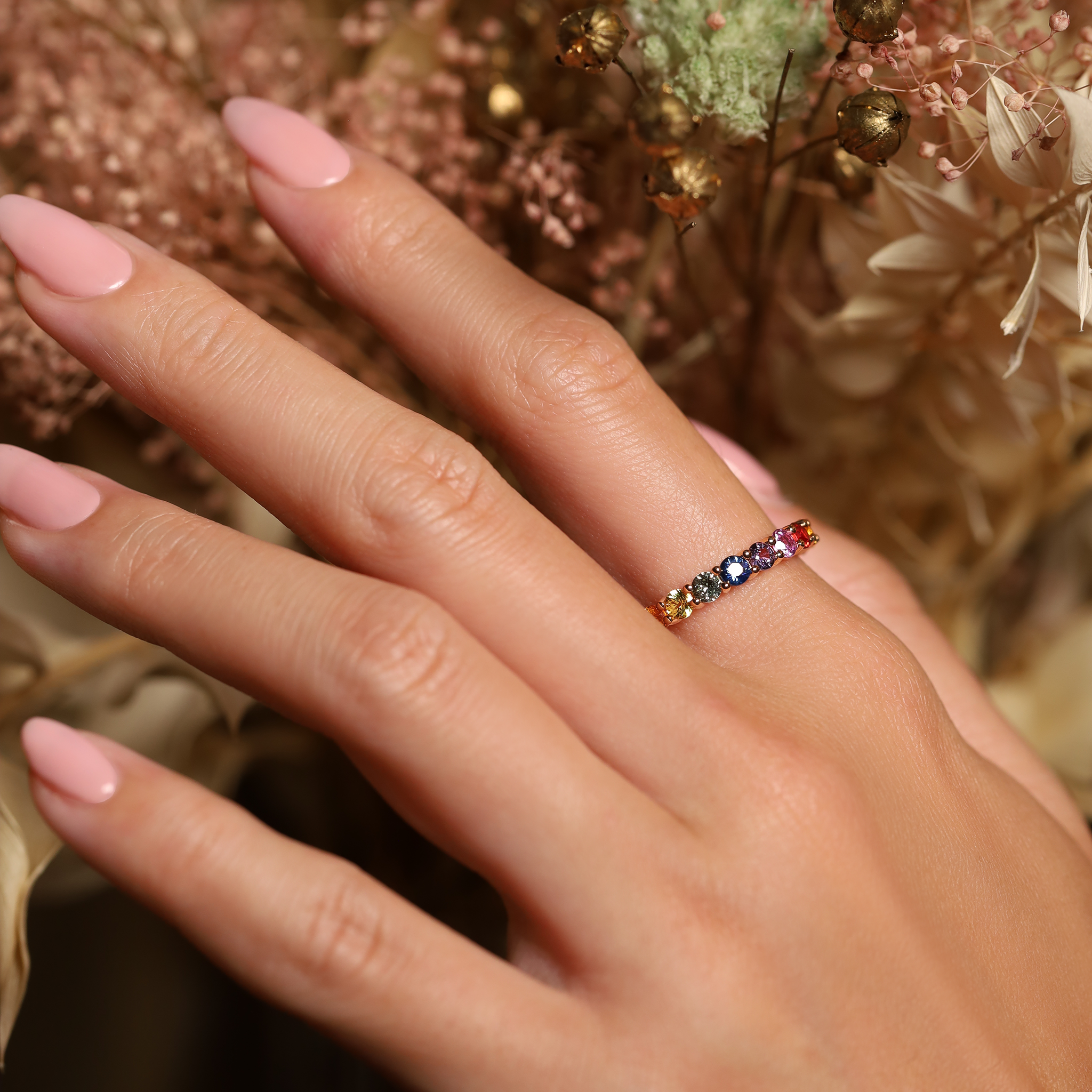 RAINBOW ETERNITY RING