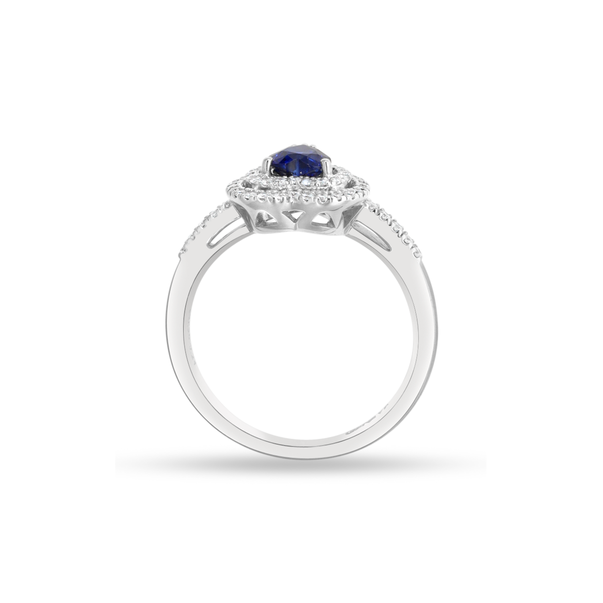 WHITE GOLD HEART RING