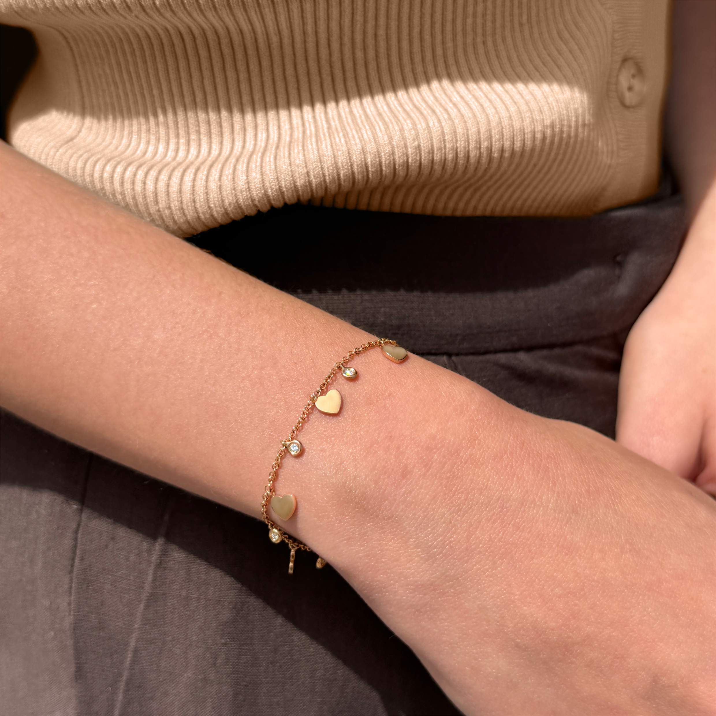 WHITE DIAMOND CHAIN BRACELET