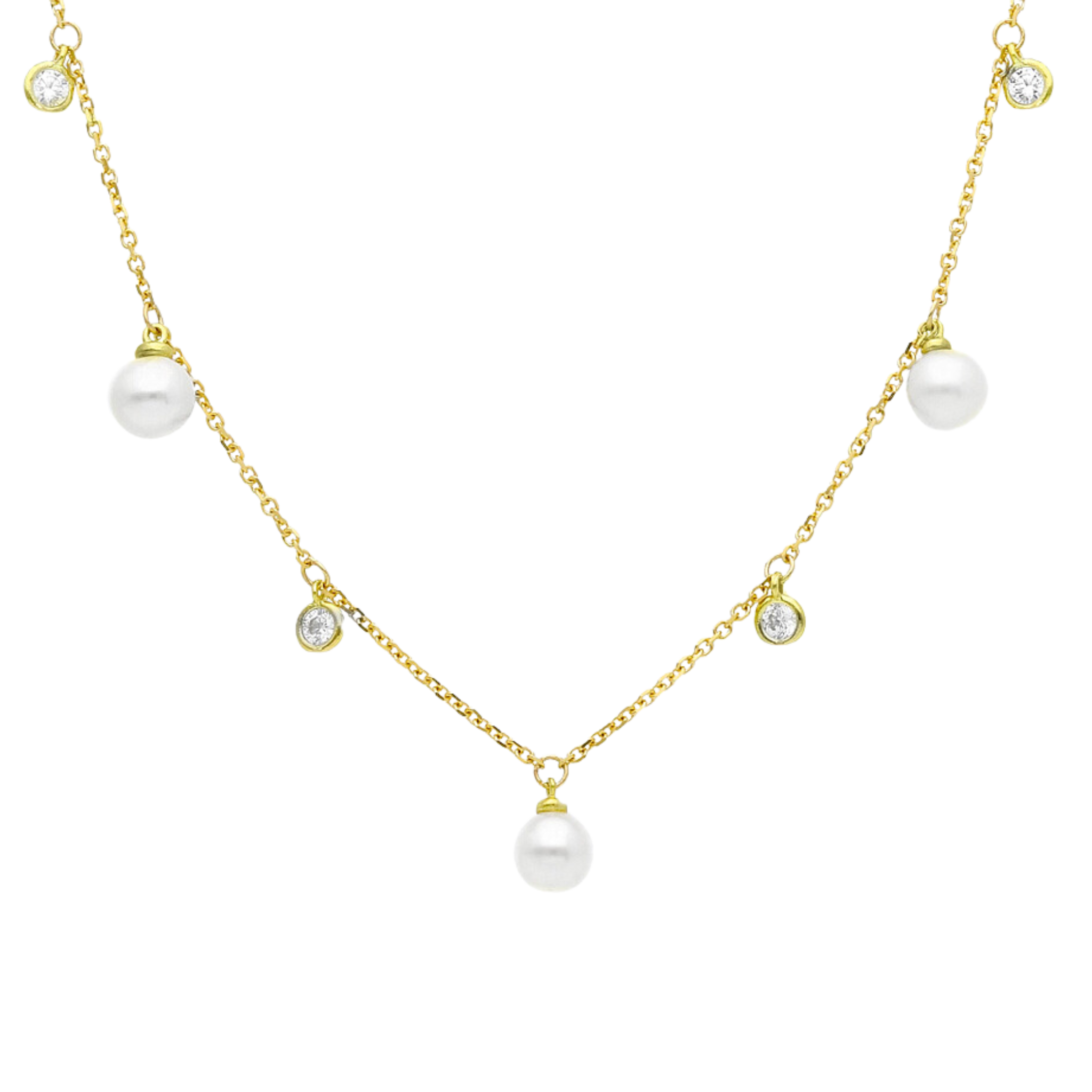 WHITE DIAMOND CHAIN NECKLACE