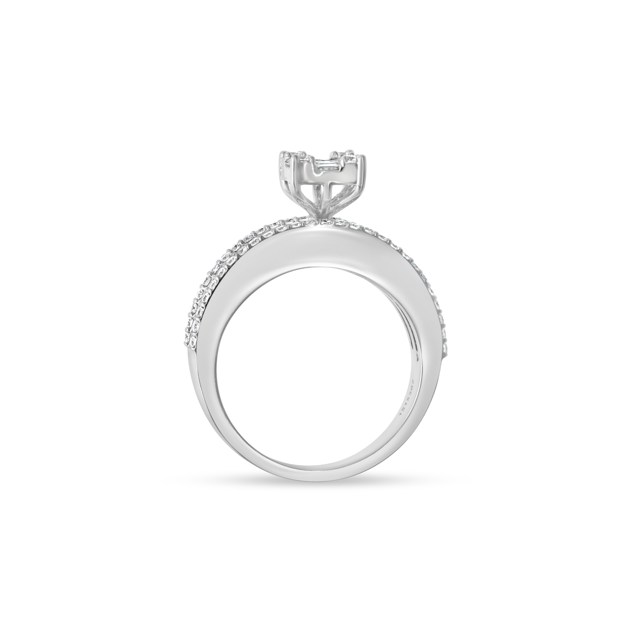 DIAMOND CLUSTER ENGAGEMENT RING