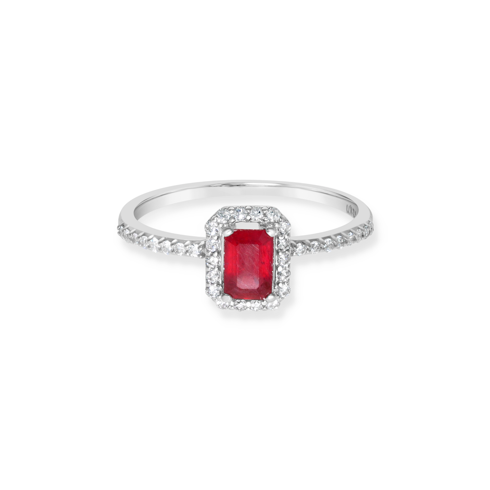 DIAMOND HALO ENGAGEMENT RING
