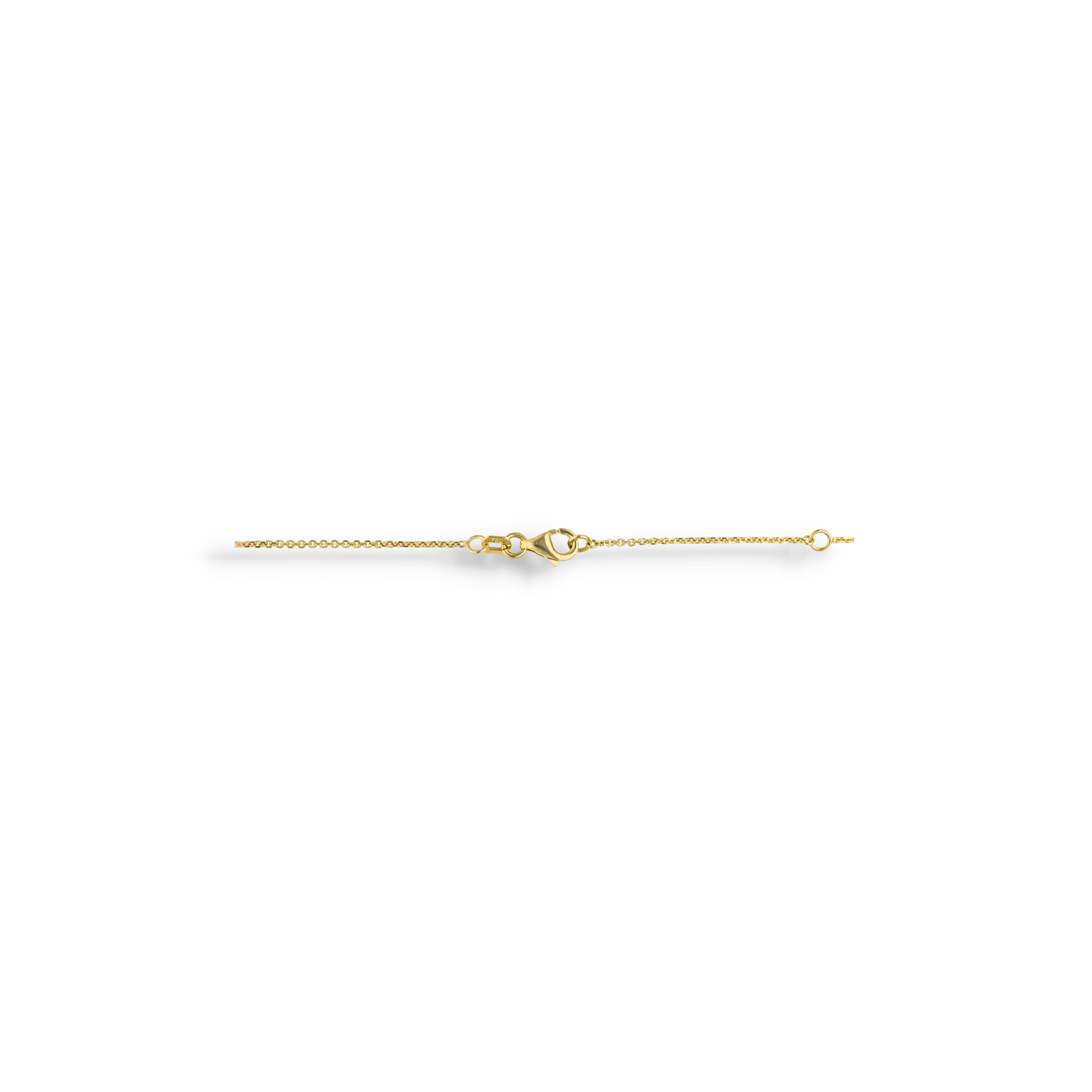 YELLOW GOLD HALO NECKLACE