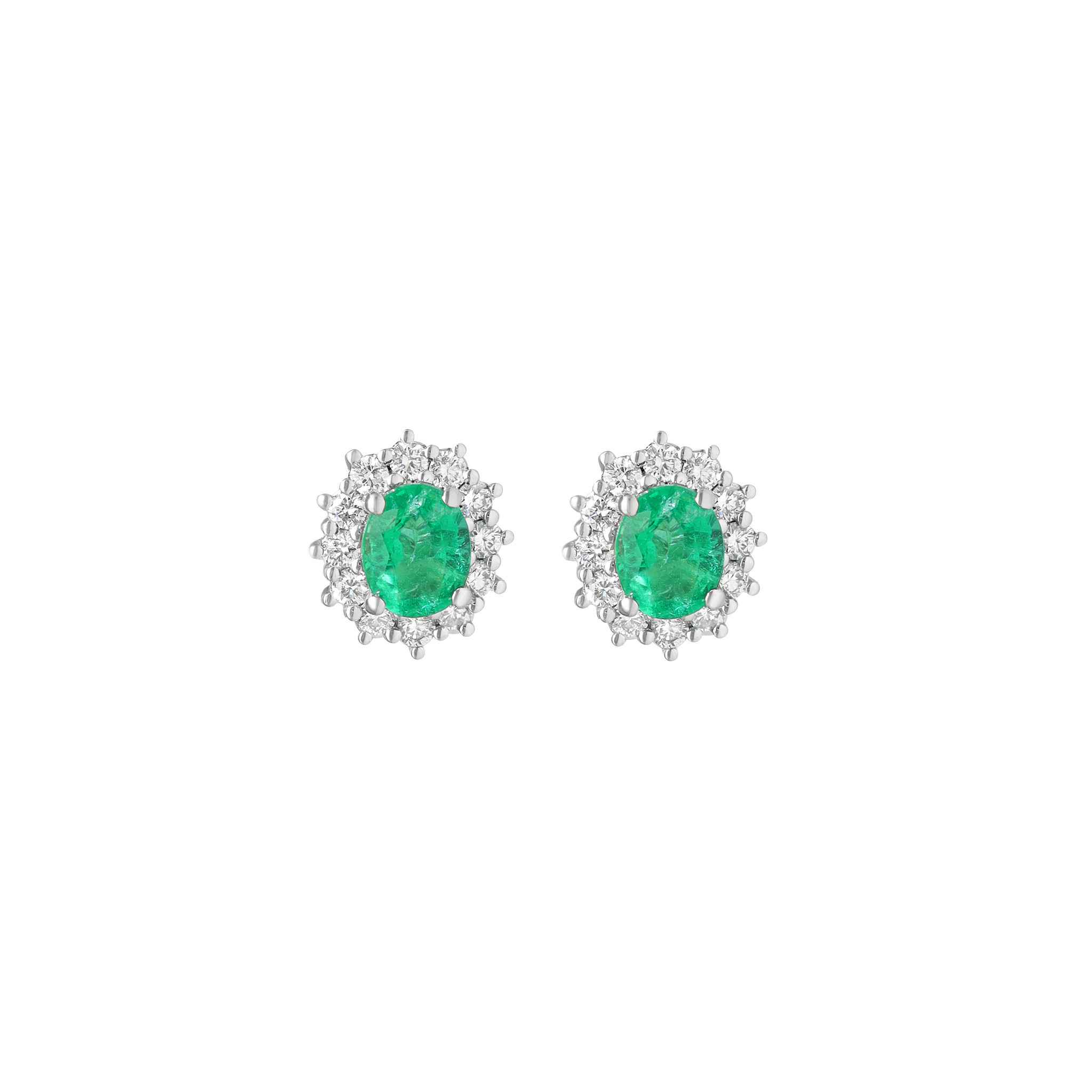 WHITE GOLD STUD EARRINGS