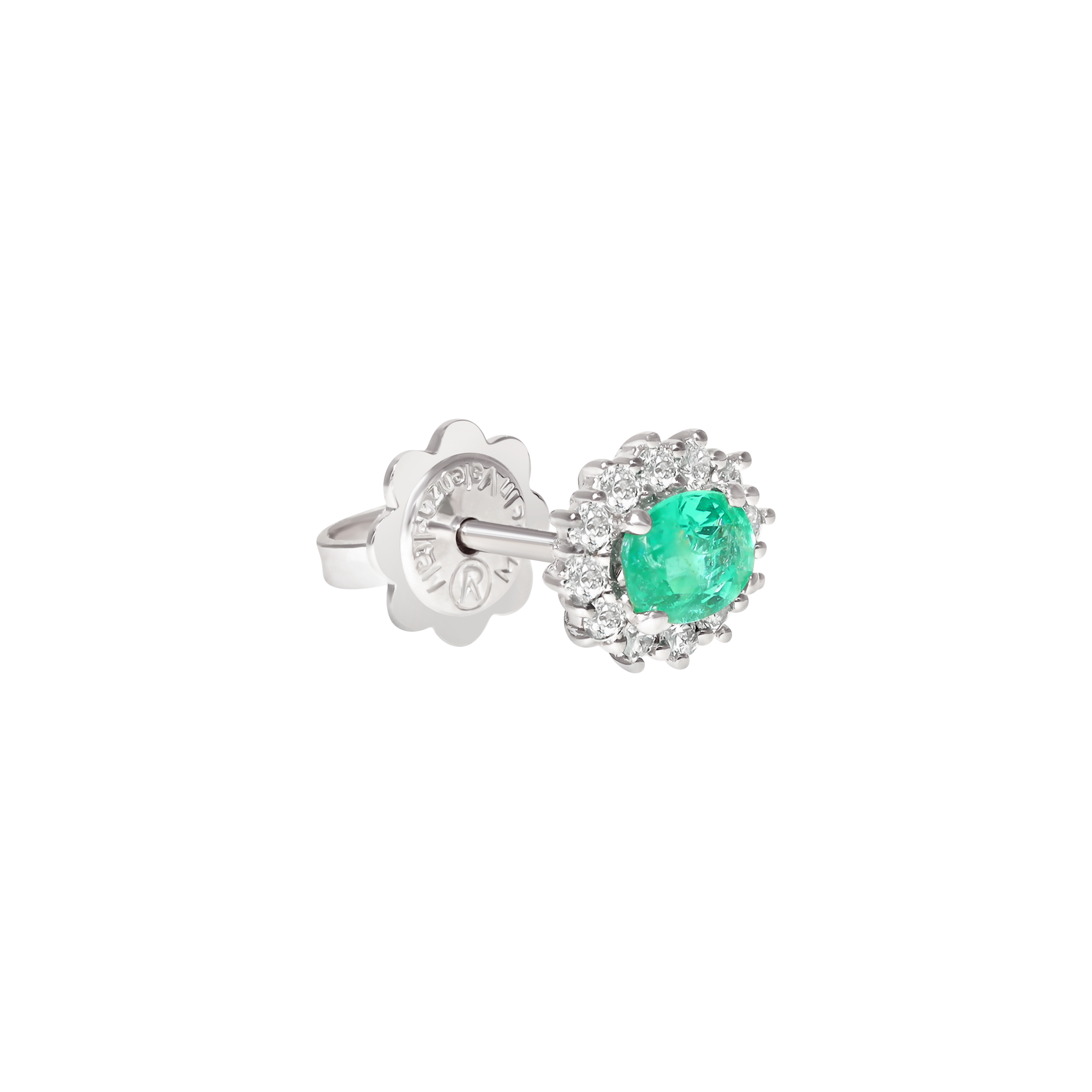 WHITE GOLD STUD EARRINGS