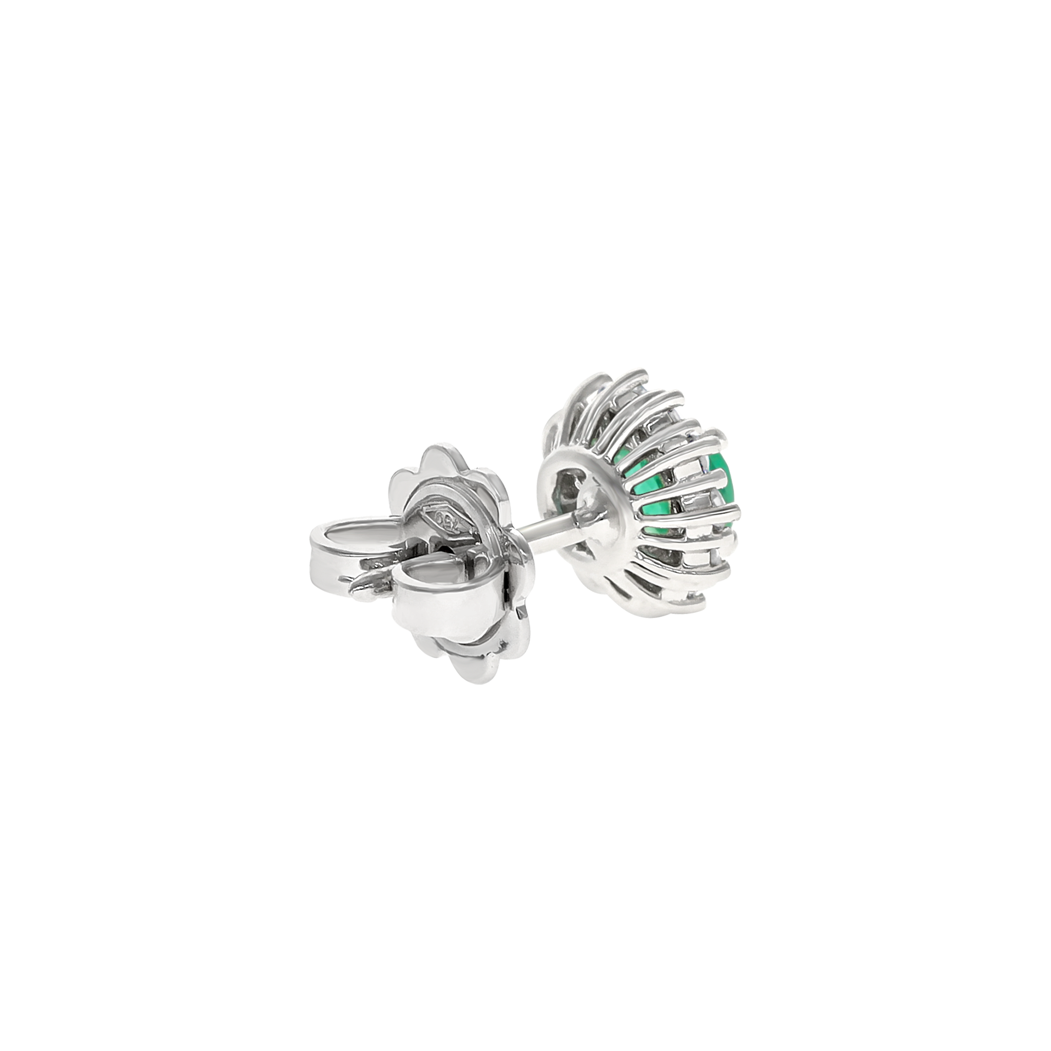 WHITE GOLD STUD EARRINGS
