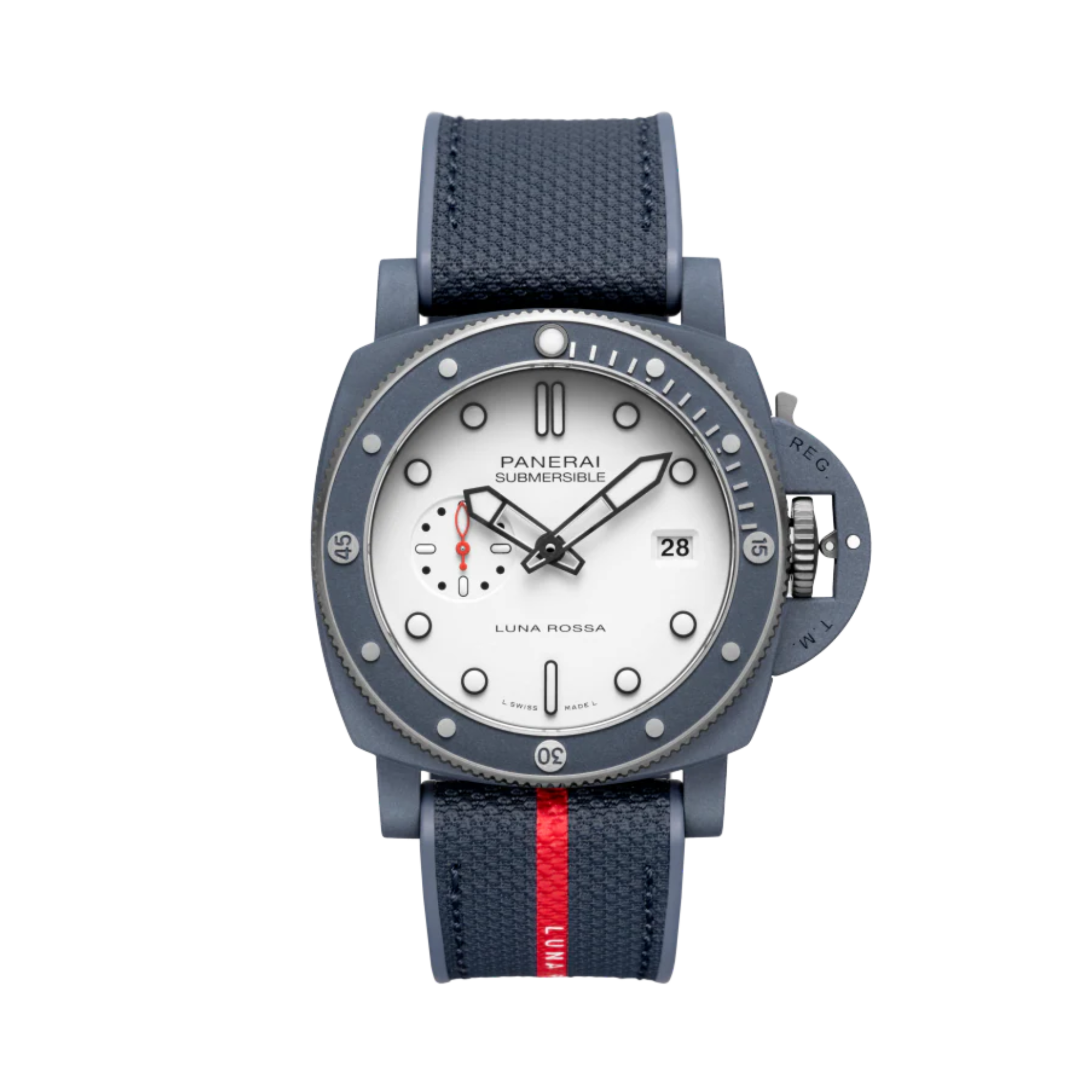 SUBMERSIBLE QUARANTAQUATTRO LUNA ROSSA TI-CERAMITECH