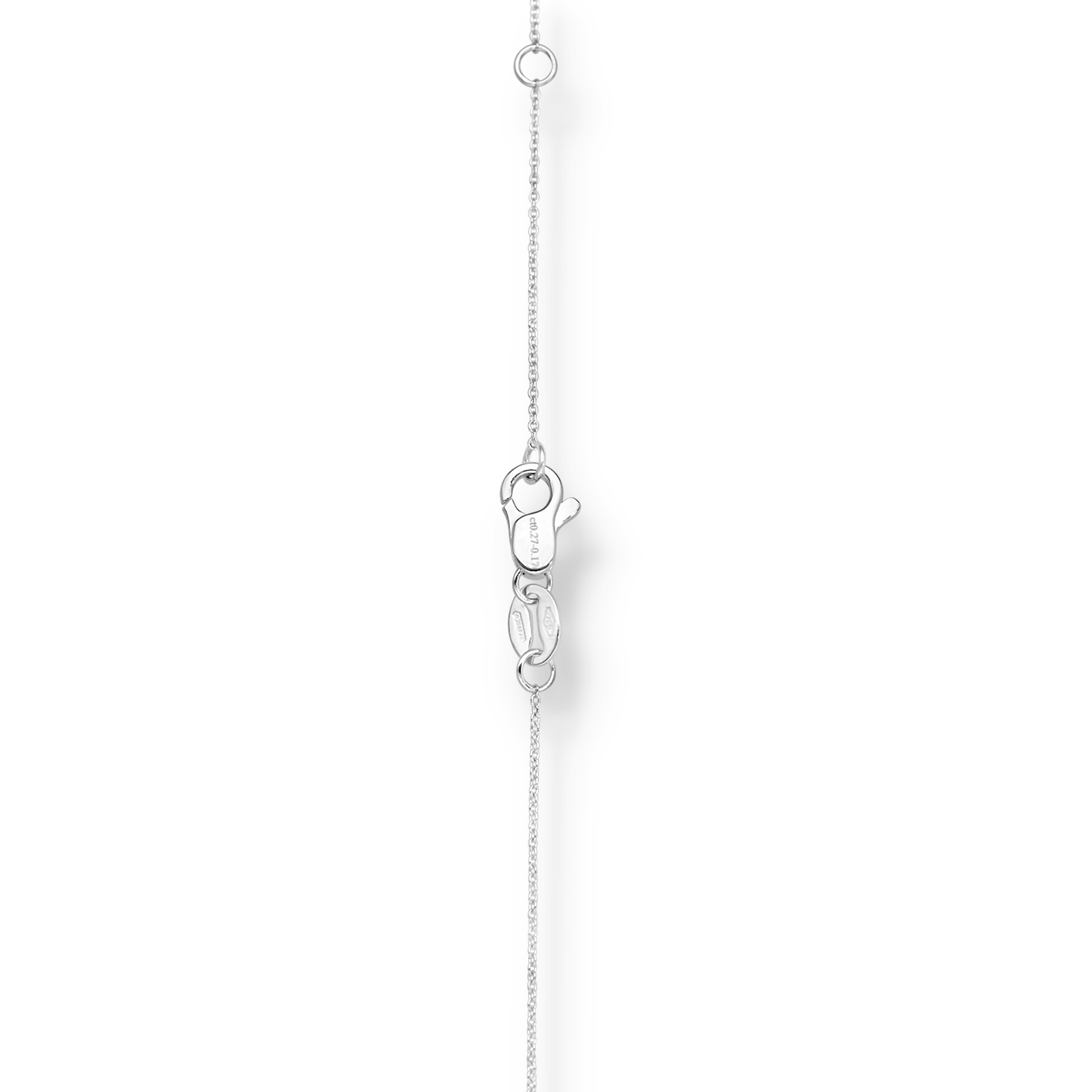 WHITE GOLD HEART NECKLACE