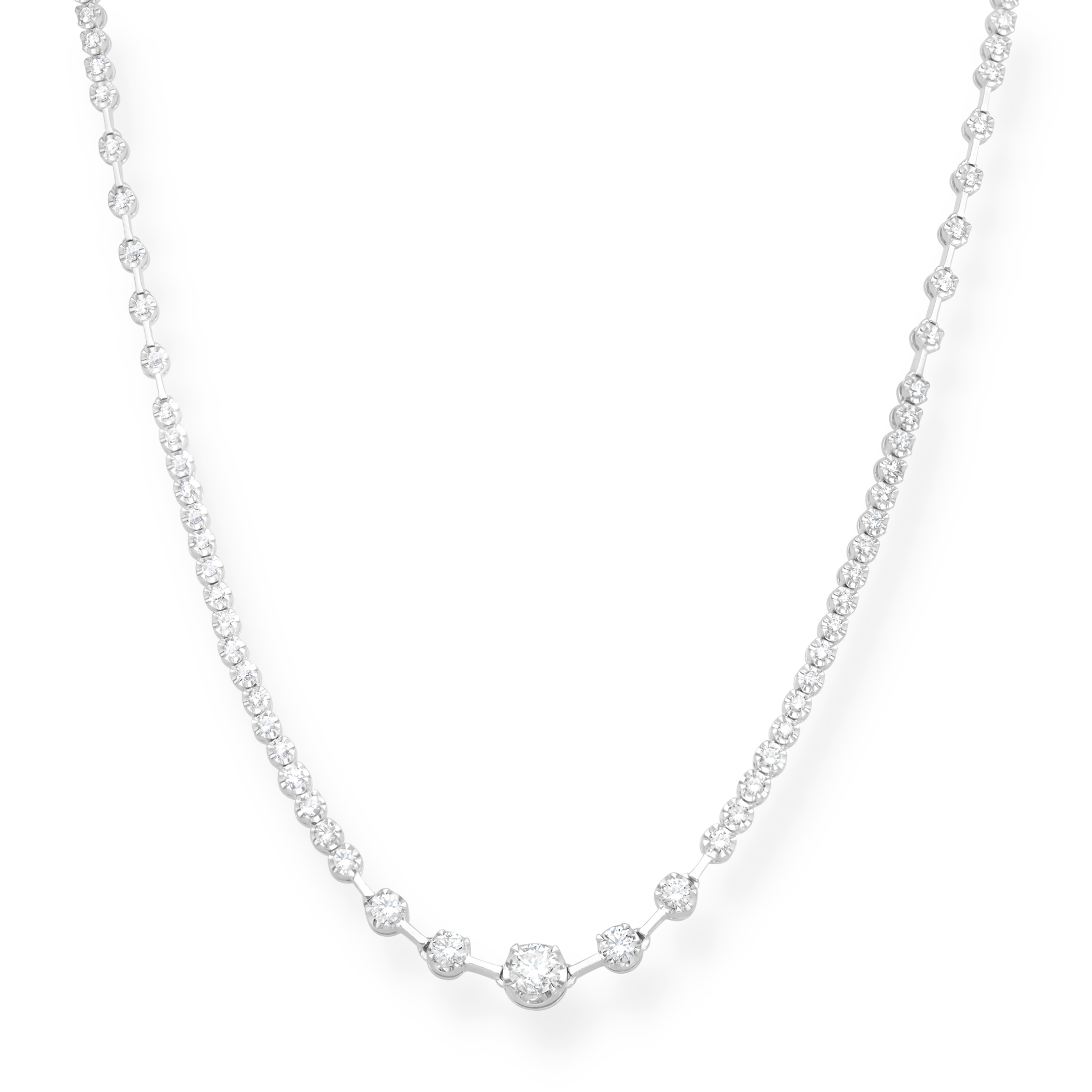 WHITE DIAMOND TENNIS NECKLACE