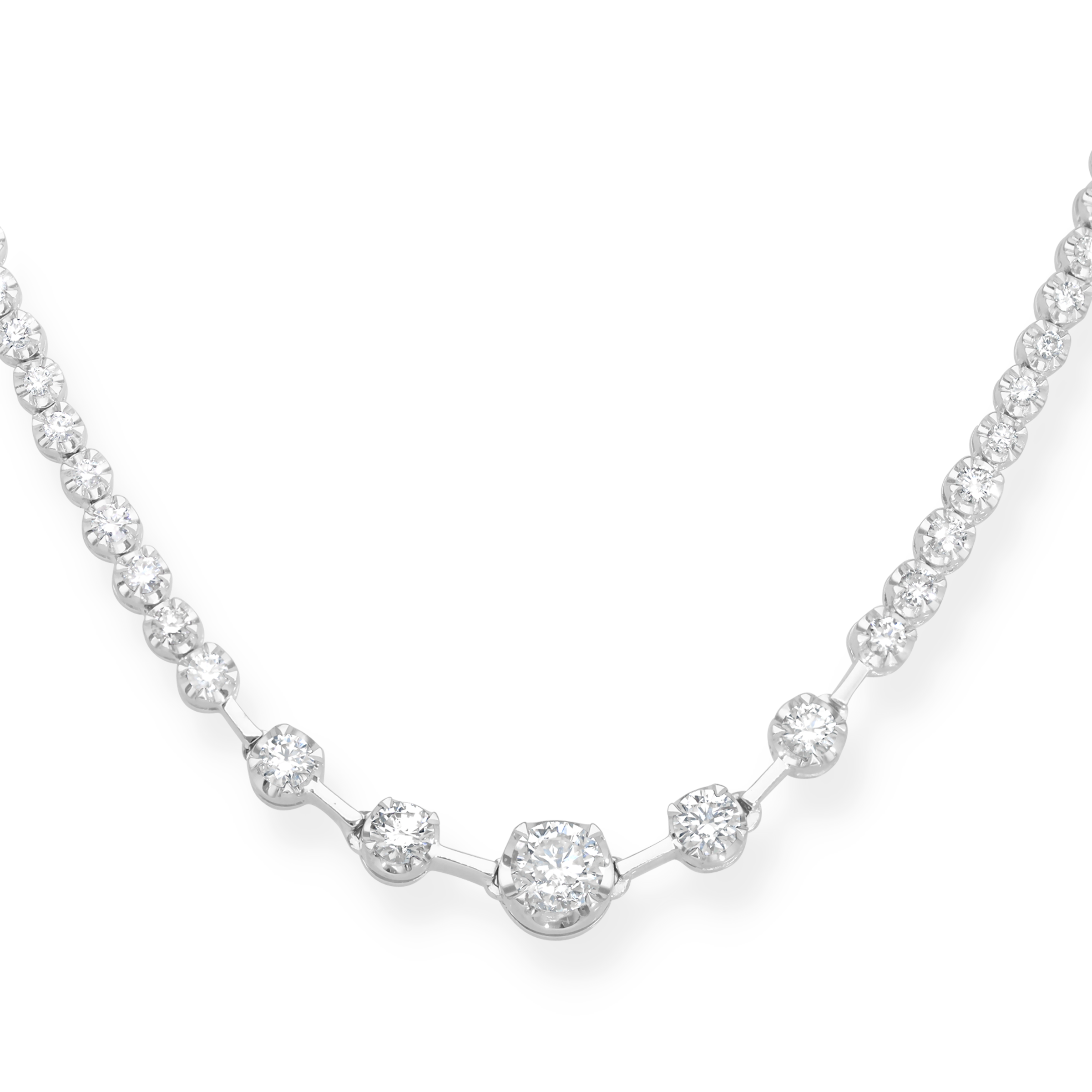 WHITE DIAMOND TENNIS NECKLACE