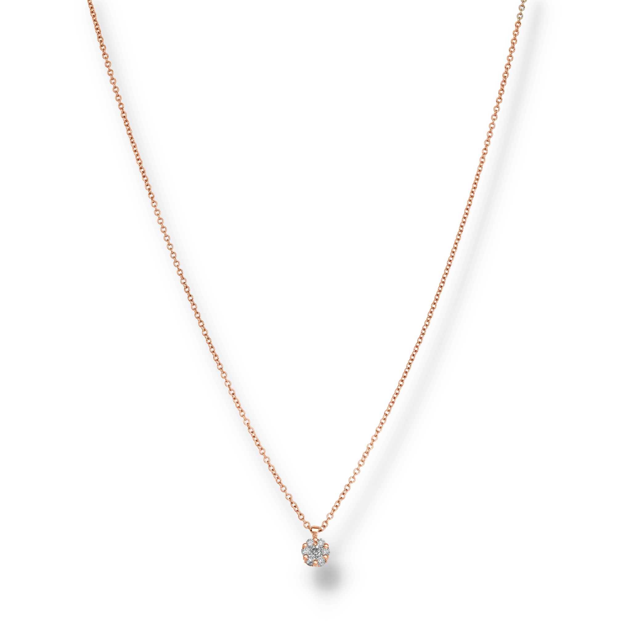 DIAMOND CLUSTER NECKLACE