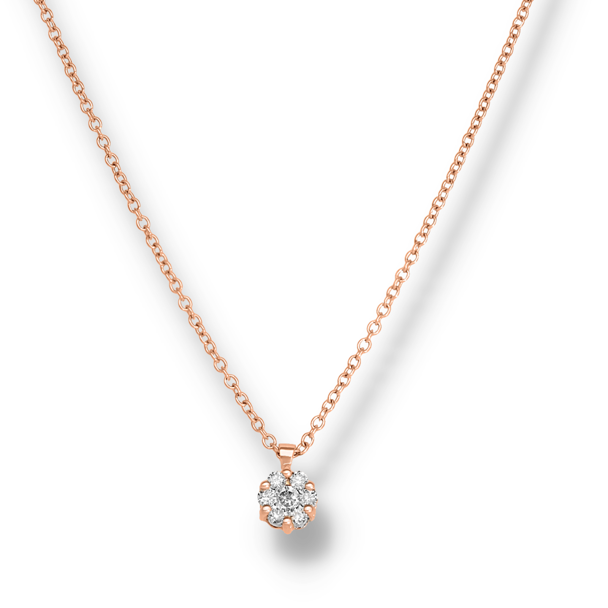 DIAMOND CLUSTER NECKLACE