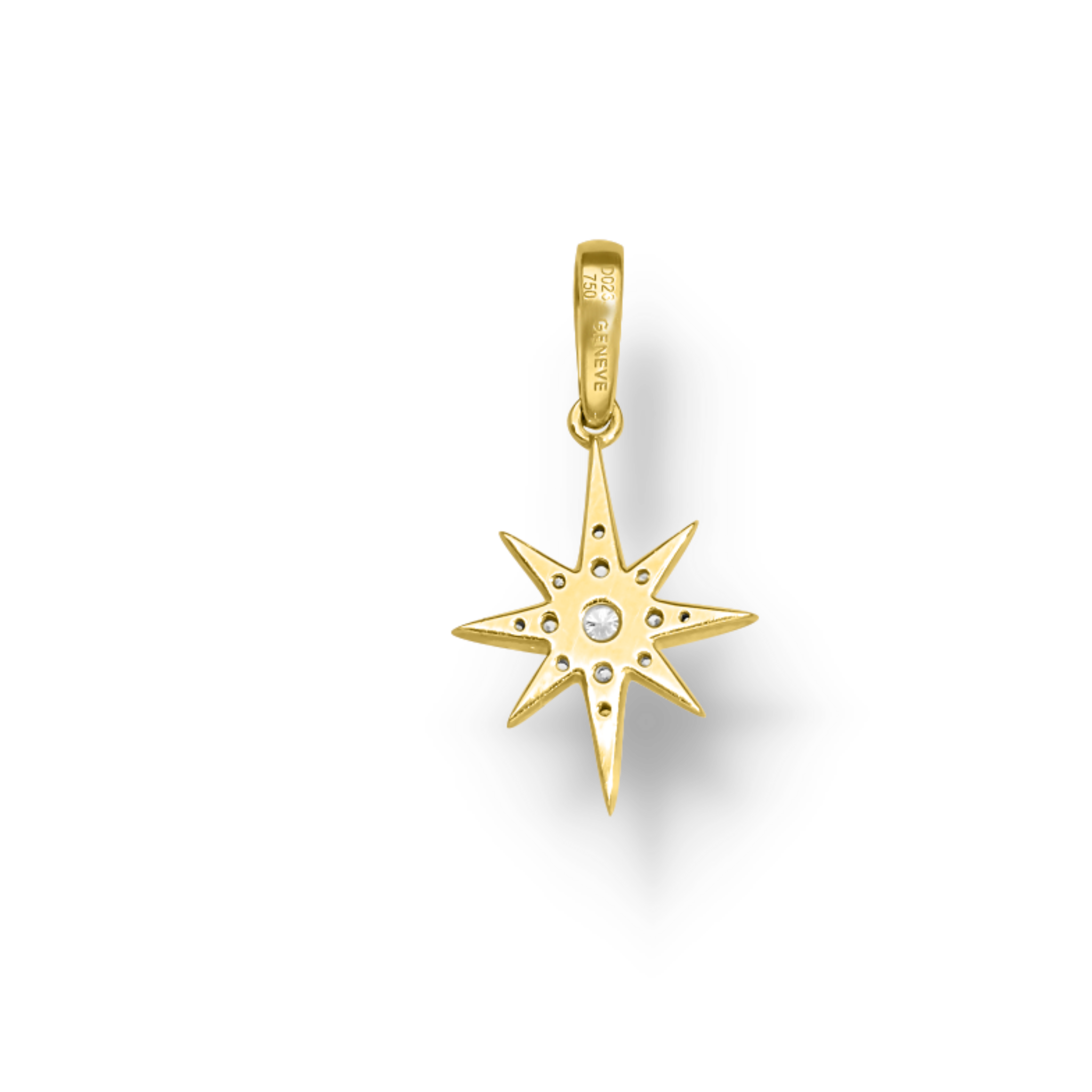 WHITE DIAMOND CLUSTER PENDANT