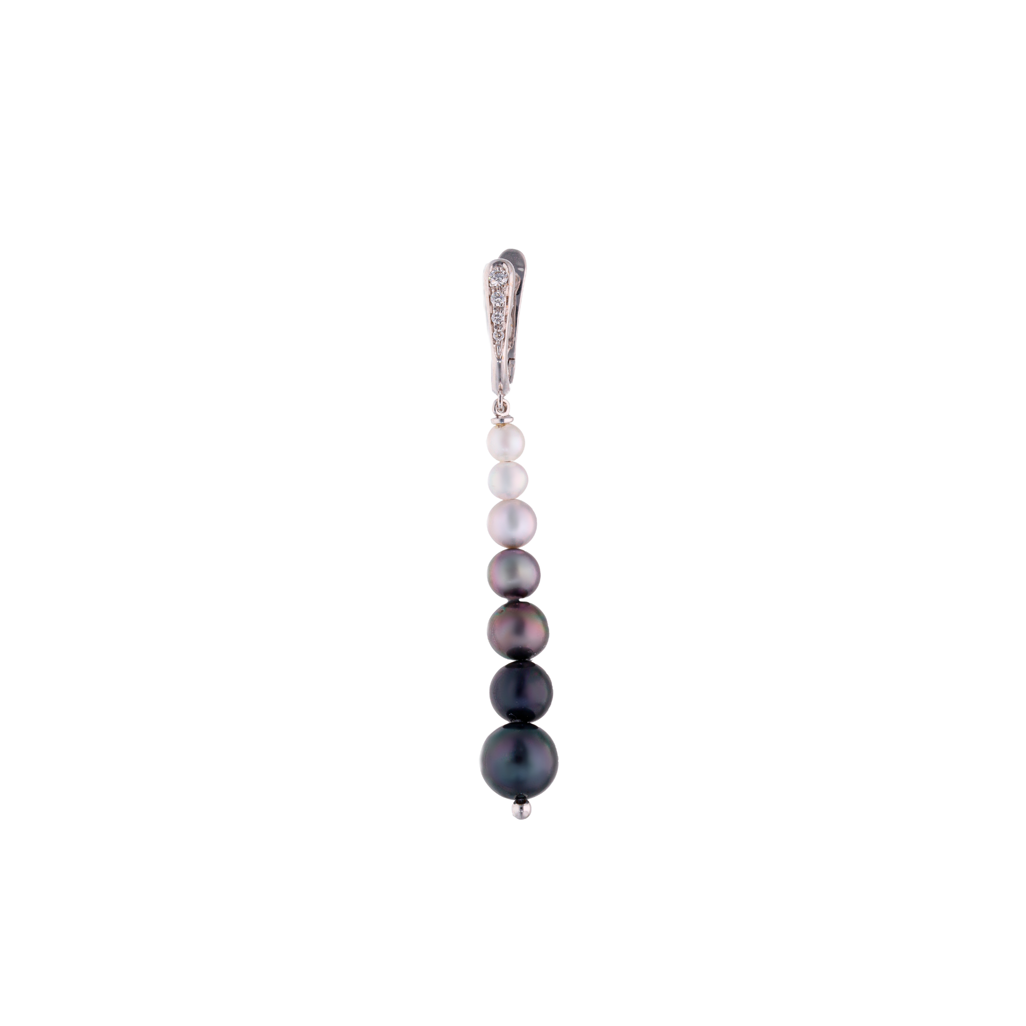 WHITE GOLD DROP EARRINGS