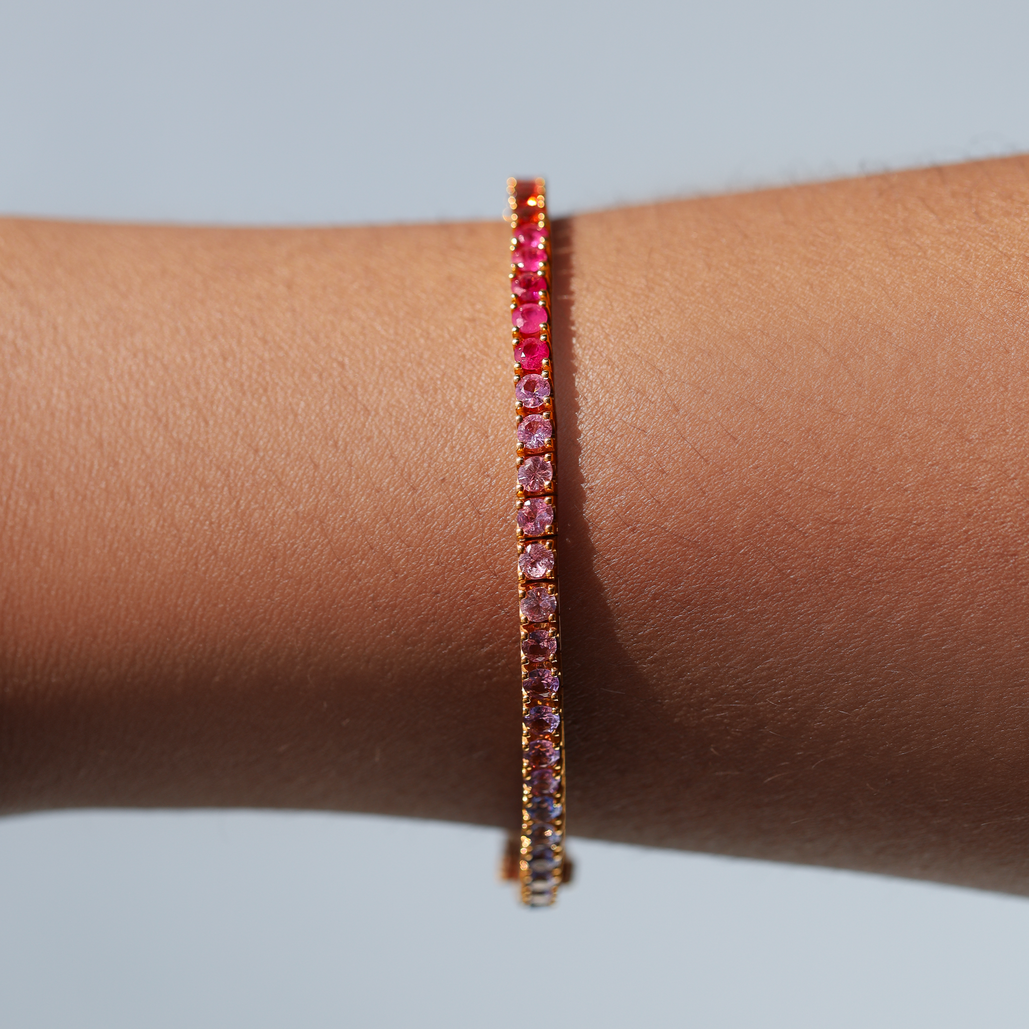 DIAMOND RAINBOW TENNIS BRACELET