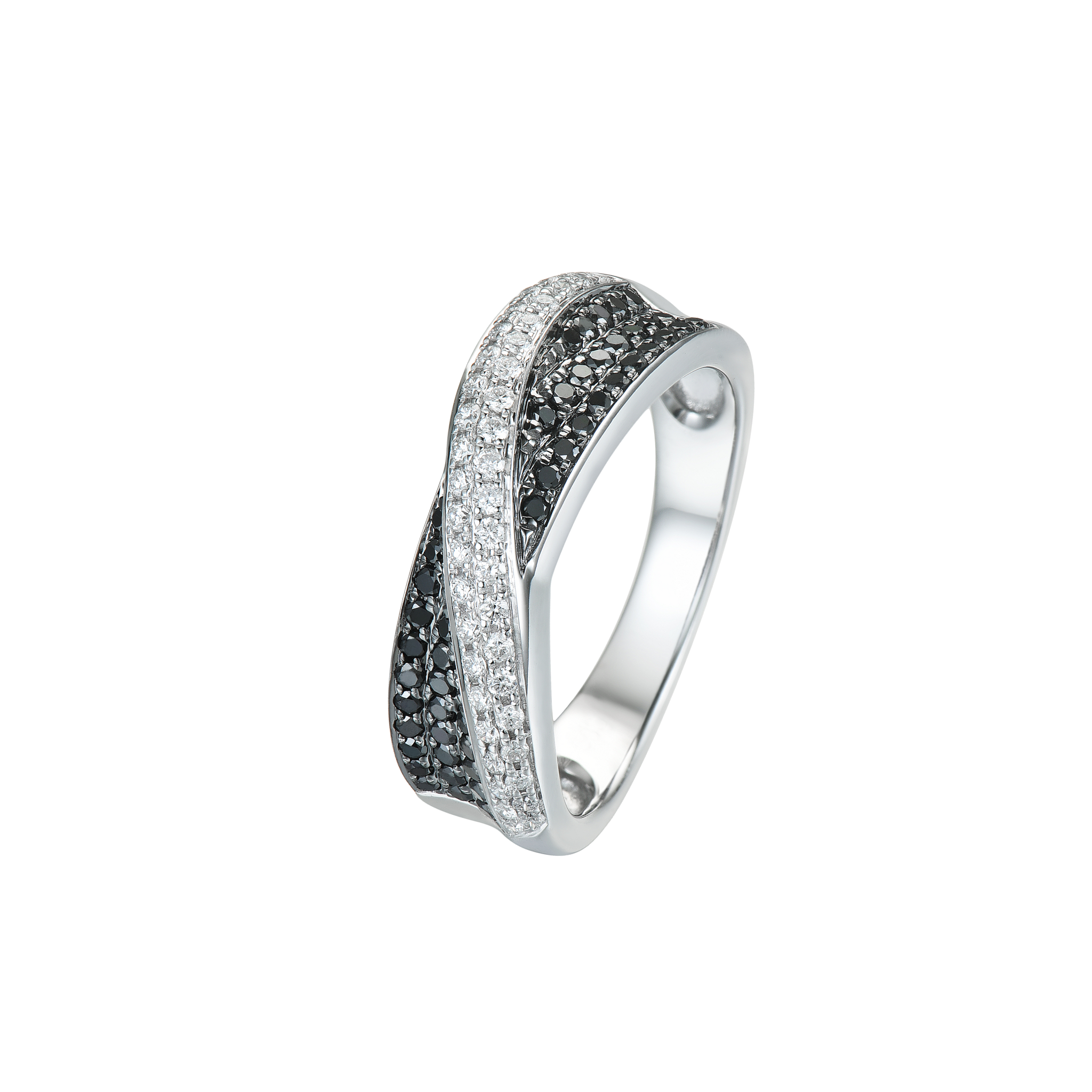 BLACK & WHITE DIAMOND RING