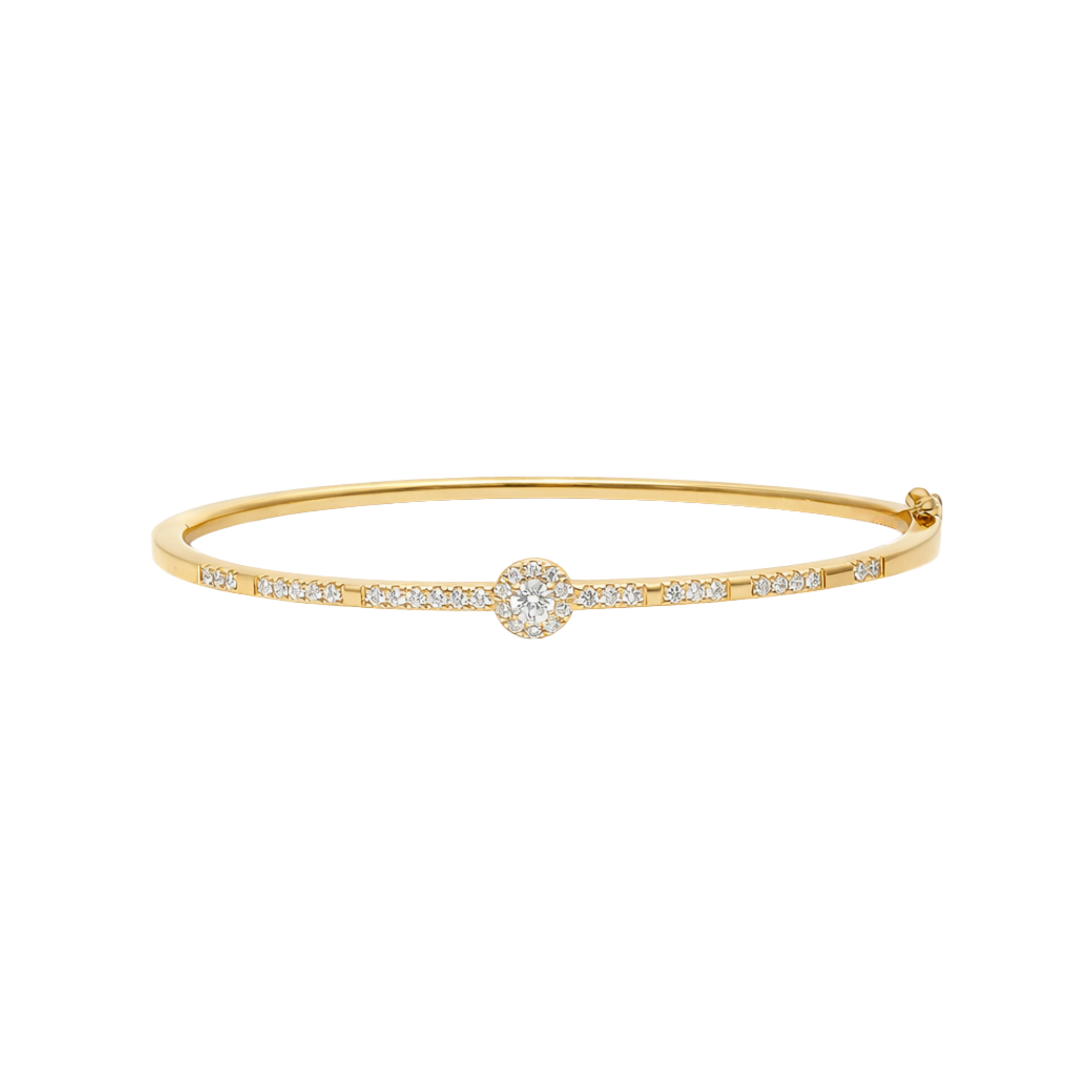 YELLOW GOLD BANGLE BRACELET