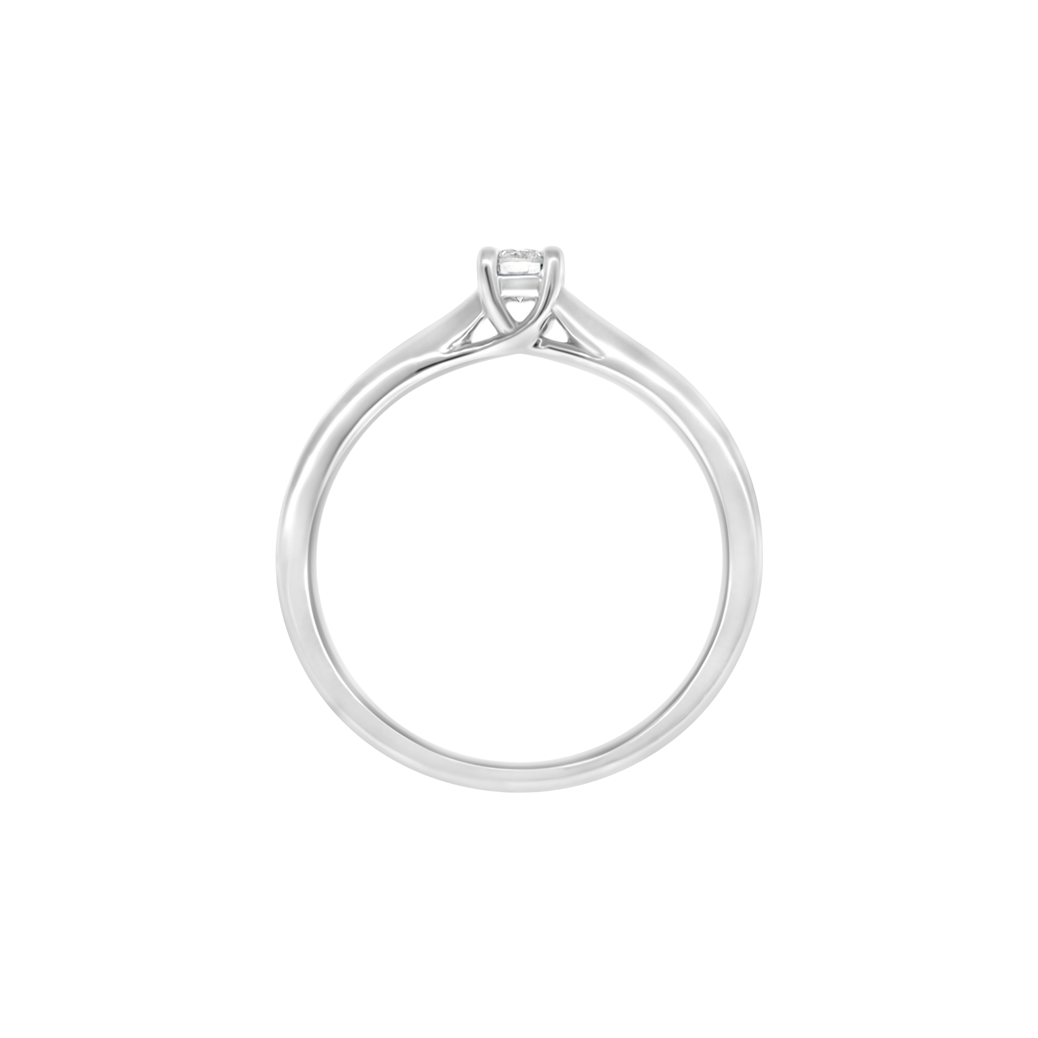 WHITE DIAMOND SOLITAIRE RING
