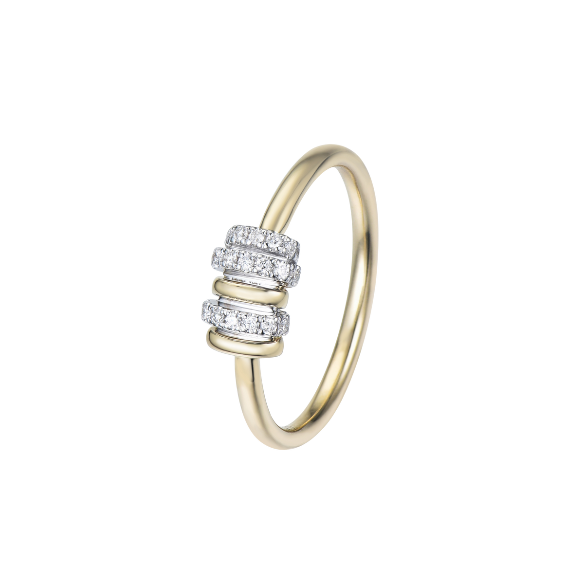 TWO TONE DIAMOND RING