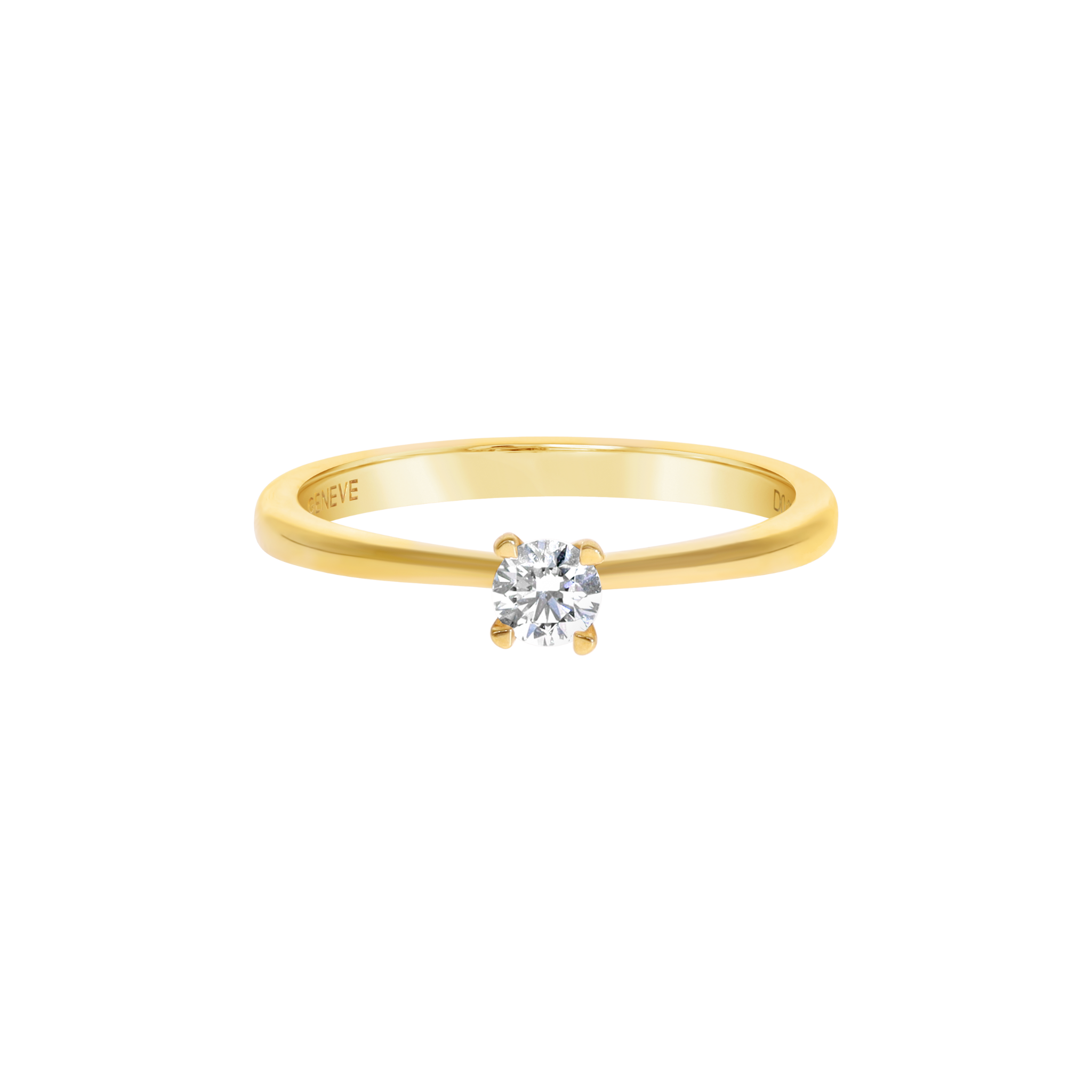 WHITE DIAMOND SOLITAIRE RING