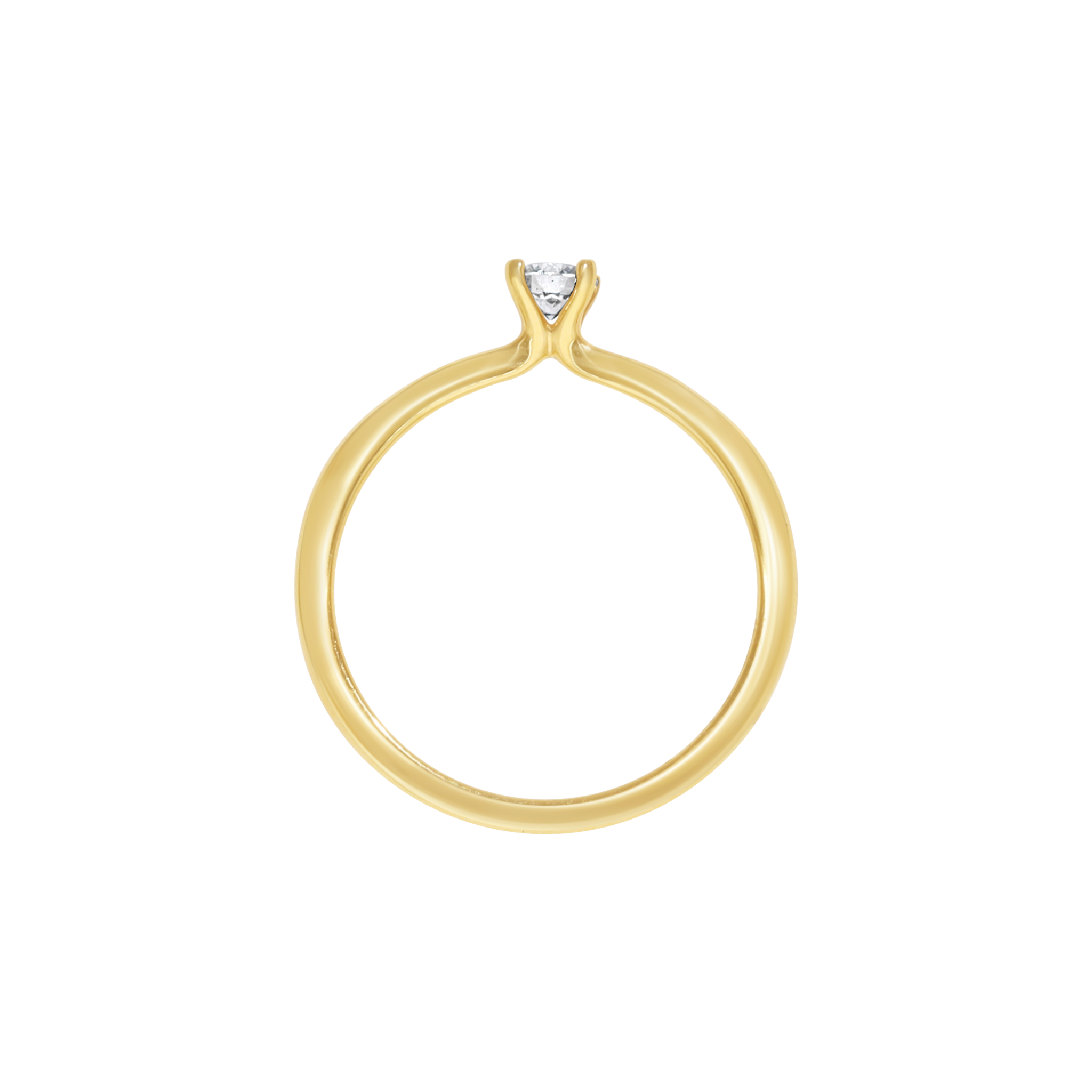 WHITE DIAMOND SOLITAIRE RING