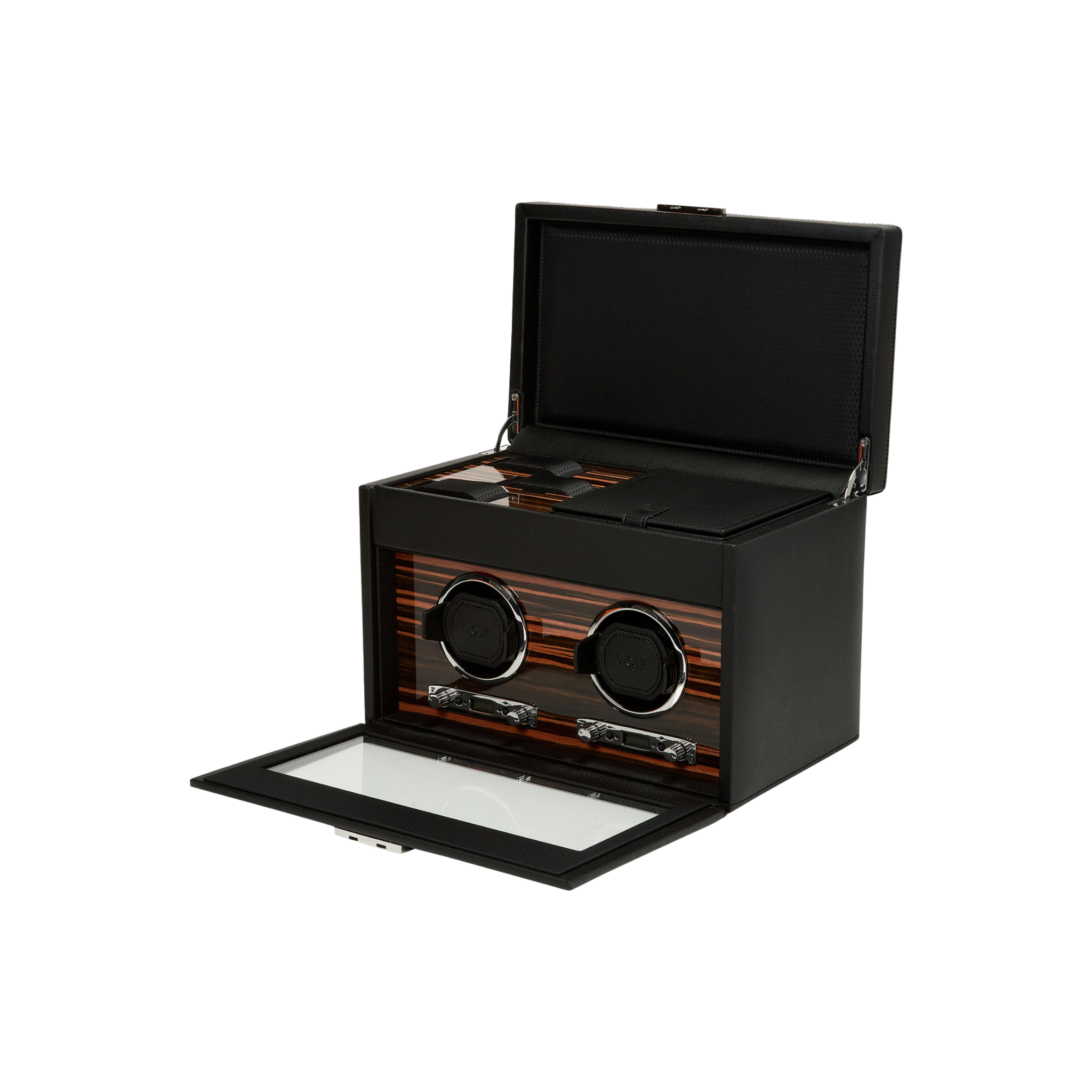 ROADSTER DOUBLE WATCH WINDER WITH STORAGE