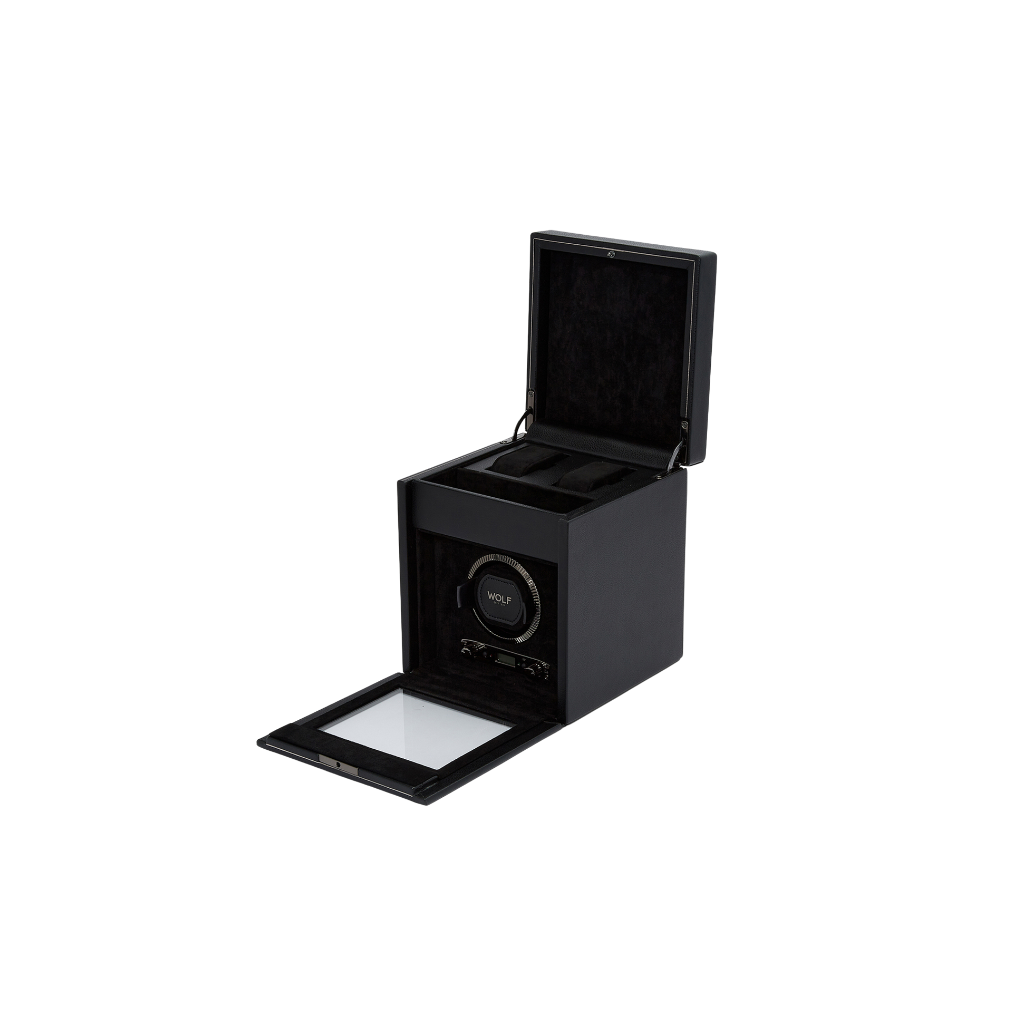 BRITISH RACING SINGLE WATCH WINDER WITH STORAGE