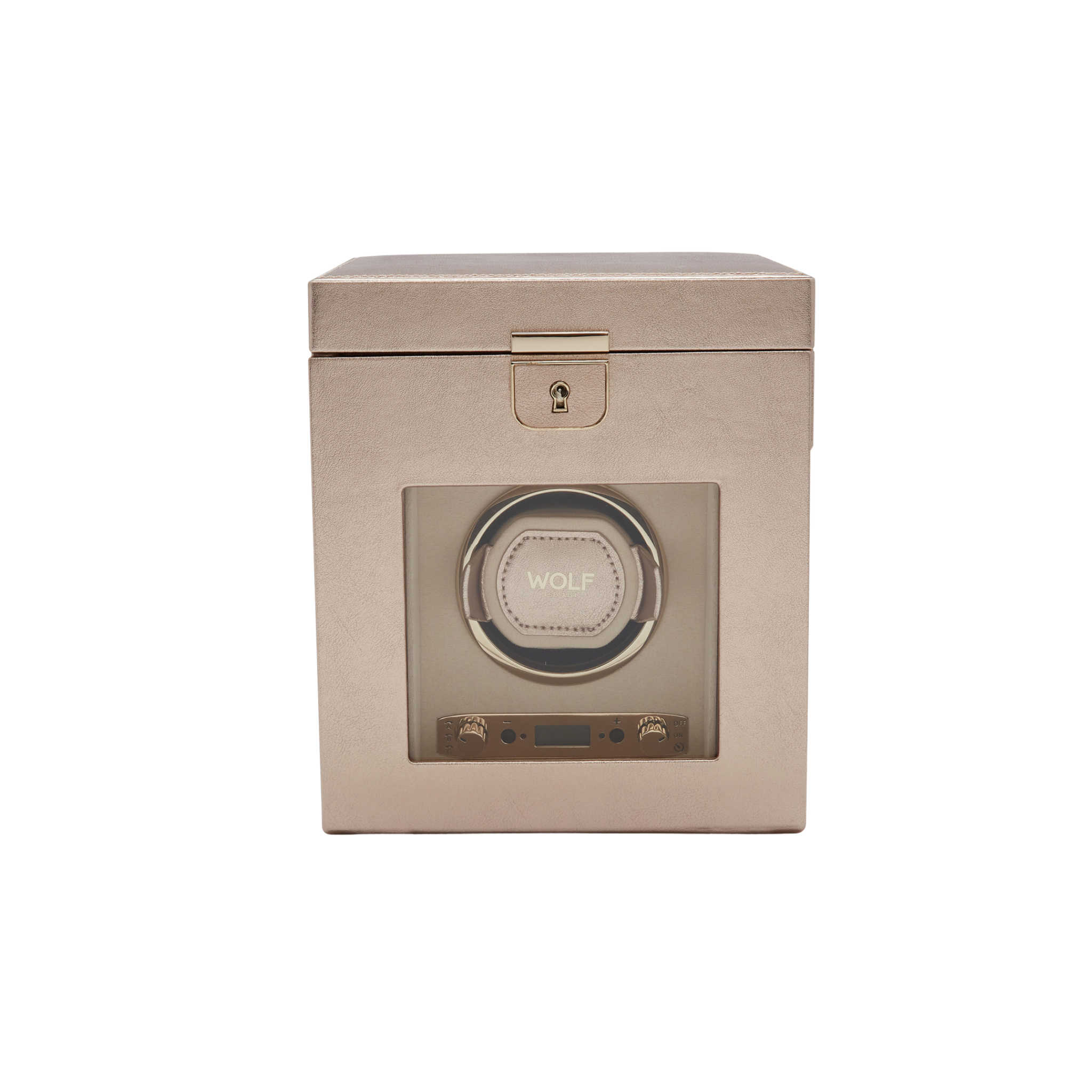 PALERMO SINGLE WATCH WINDER WITH JEWELLERY STORAGE