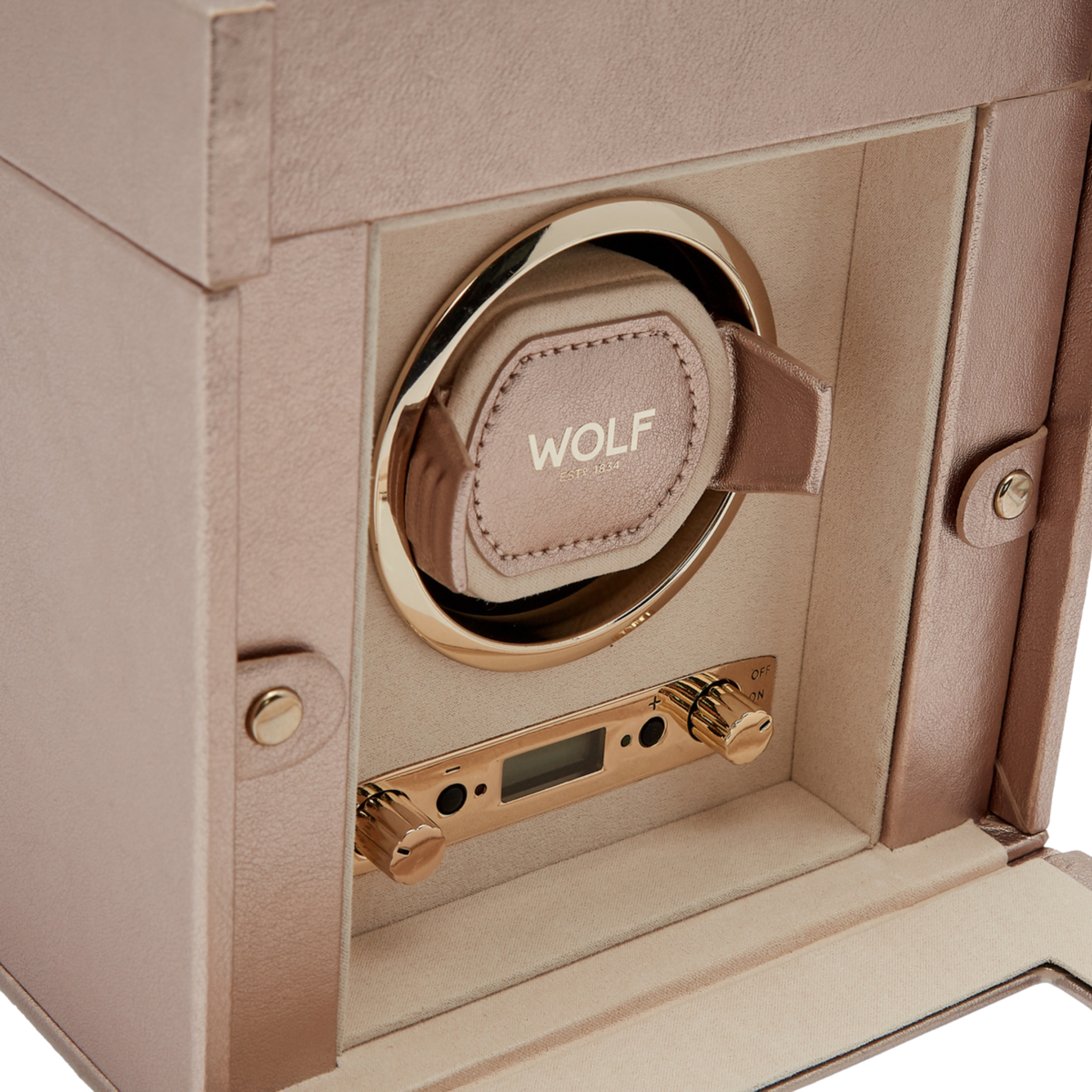PALERMO SINGLE WATCH WINDER WITH JEWELLERY STORAGE